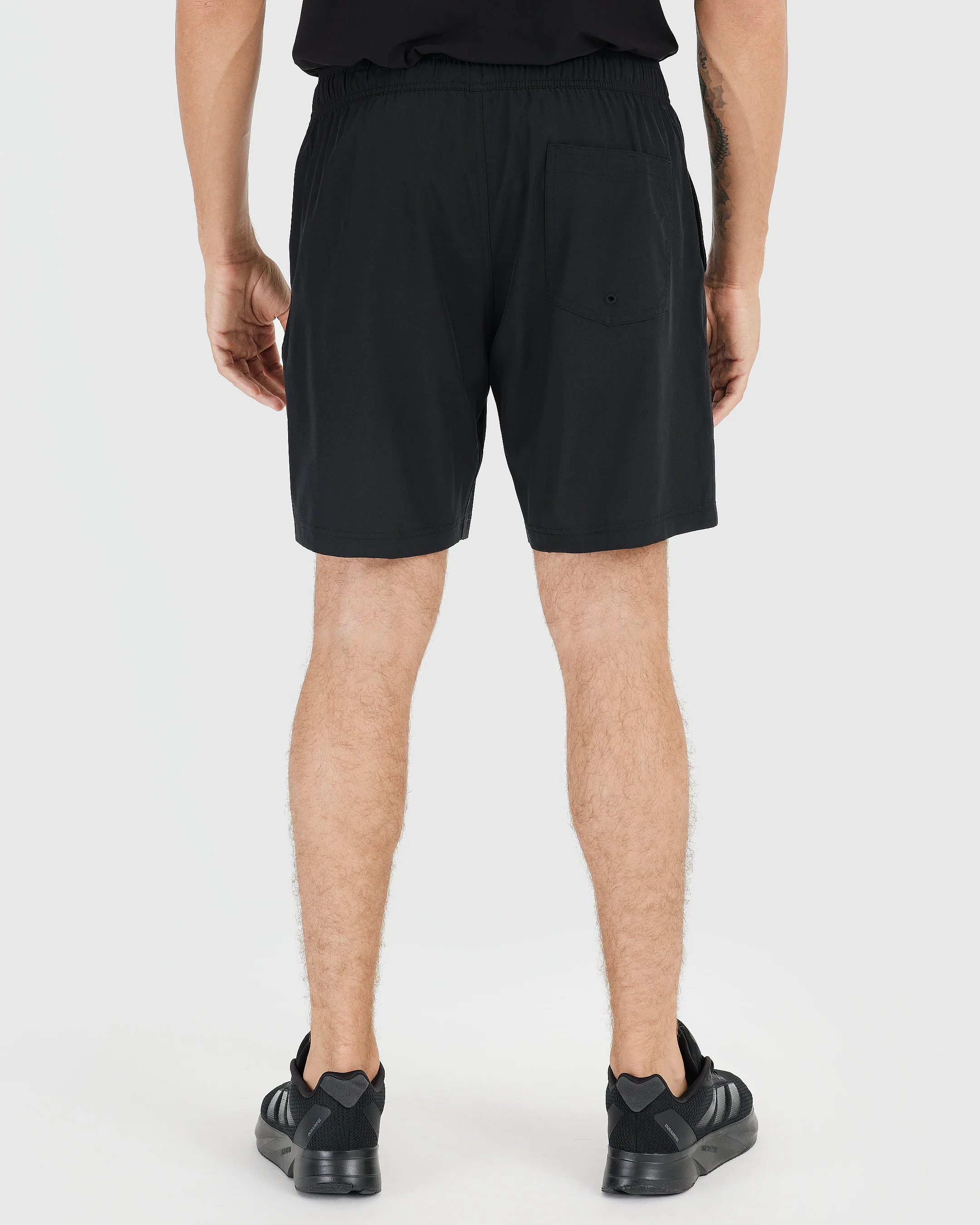 7" All Black Active Quick Dry Shorts 3-Pack - Image 4