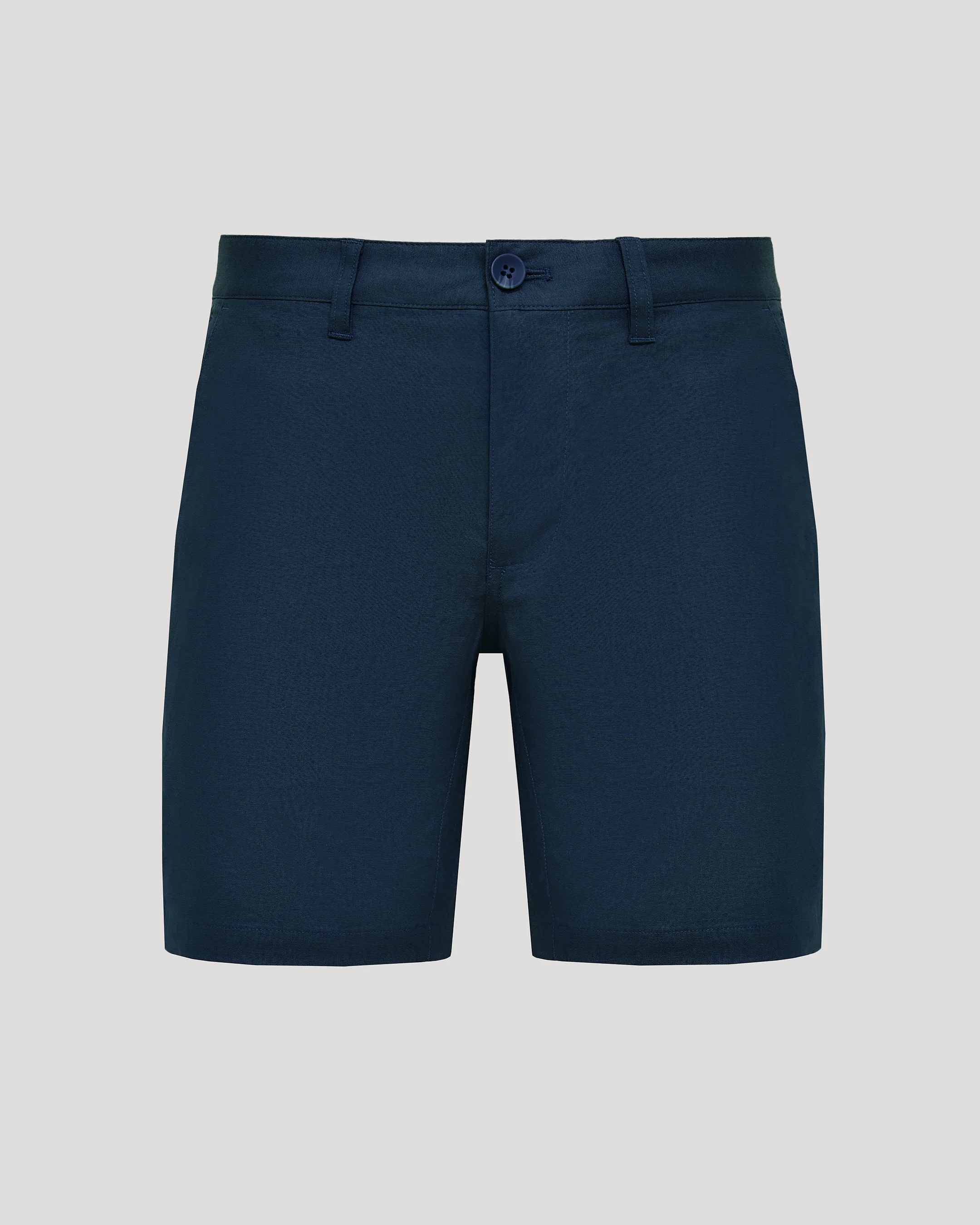 7" Navy Linen Shorts - Image 2