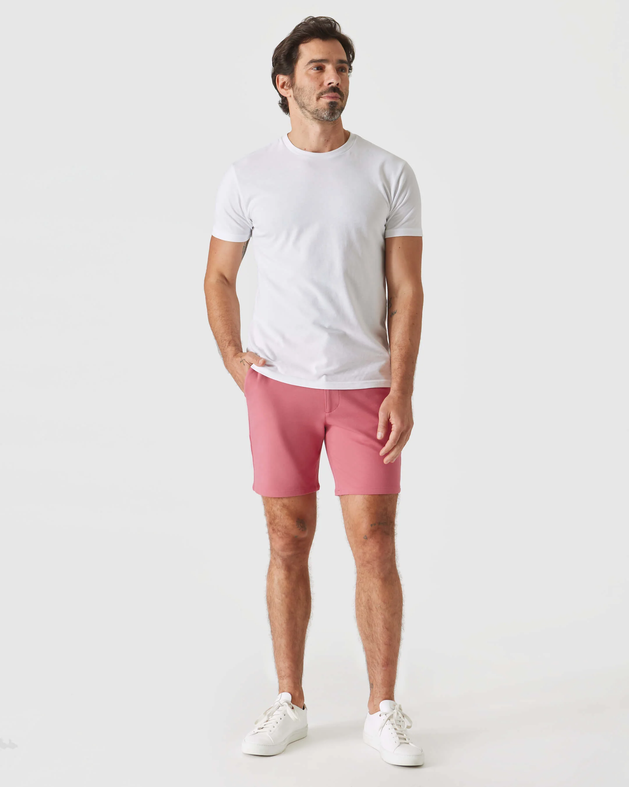 7" Rosewood Comfort Knit Chino Shorts - Image 4