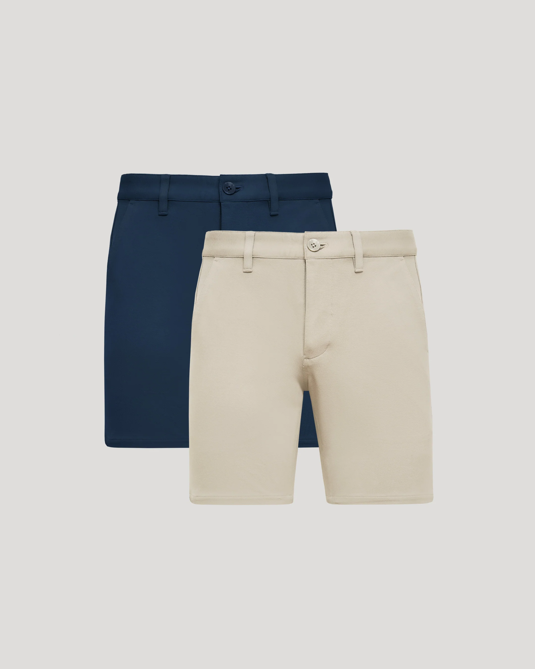 7" Sandstone & Navy Chino Shorts 2-Pack