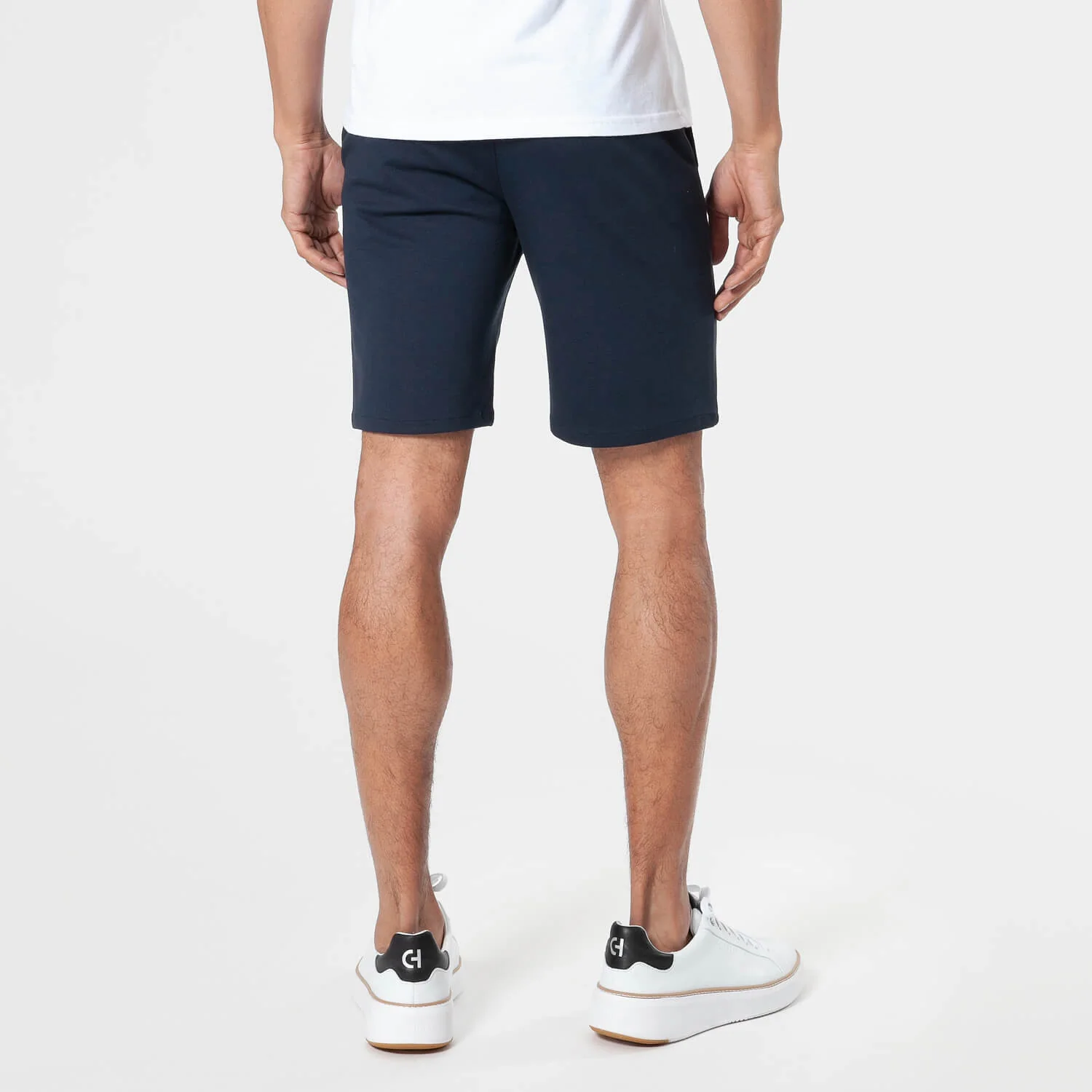 9" Khaki & Navy Comfort Knit Chino Shorts 2-Pack - Image 3