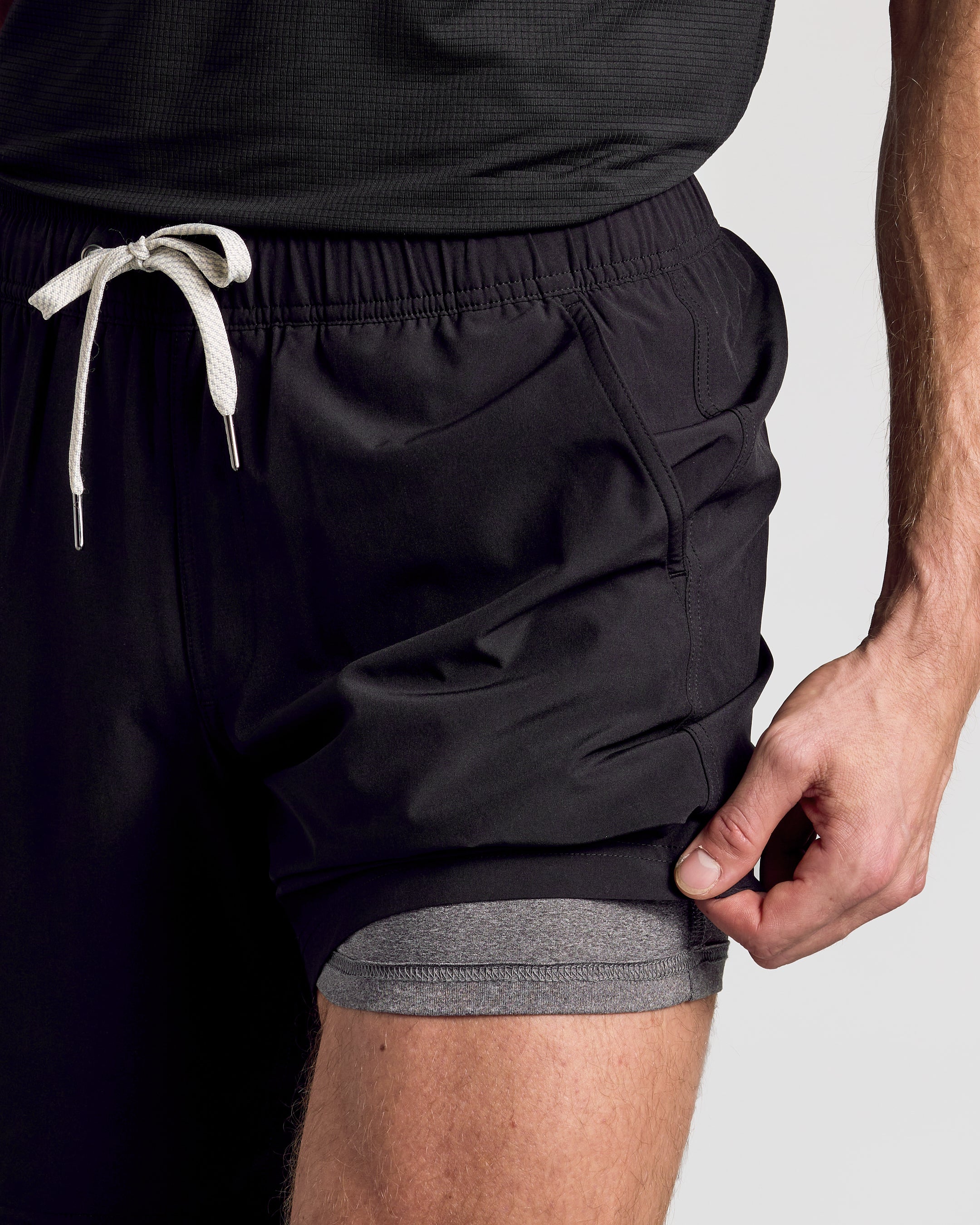 Black 9" Active Quick Dry Shorts - Image 9