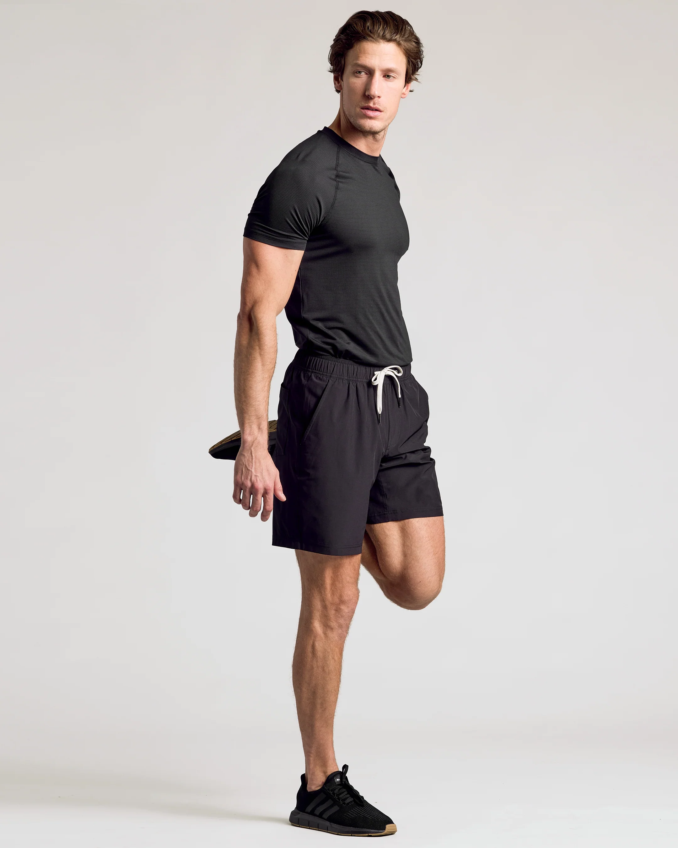 Black 9" Active Quick Dry Shorts - Image 7