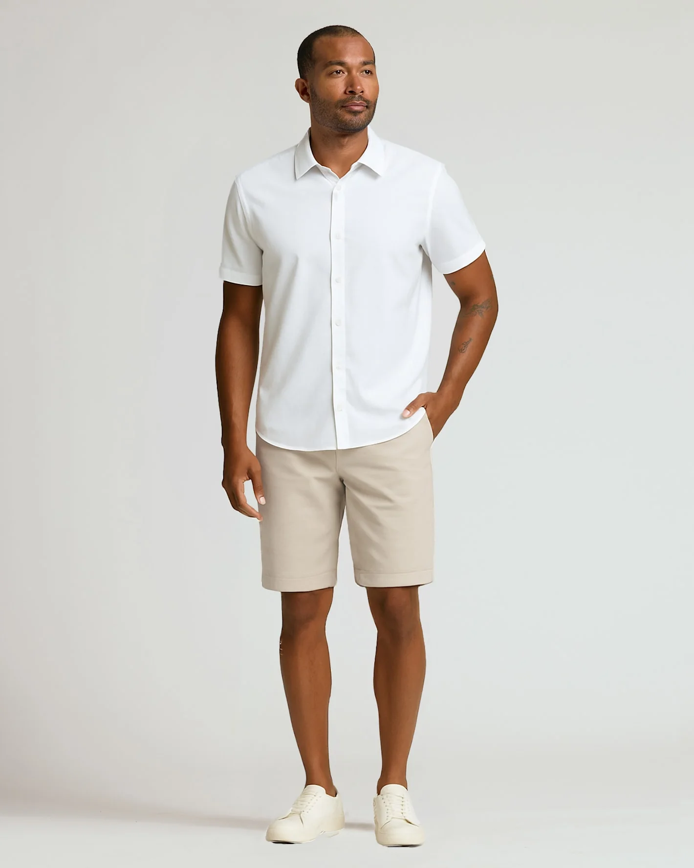 9" Sandstone & Navy Chino Shorts 2-Pack - Image 6