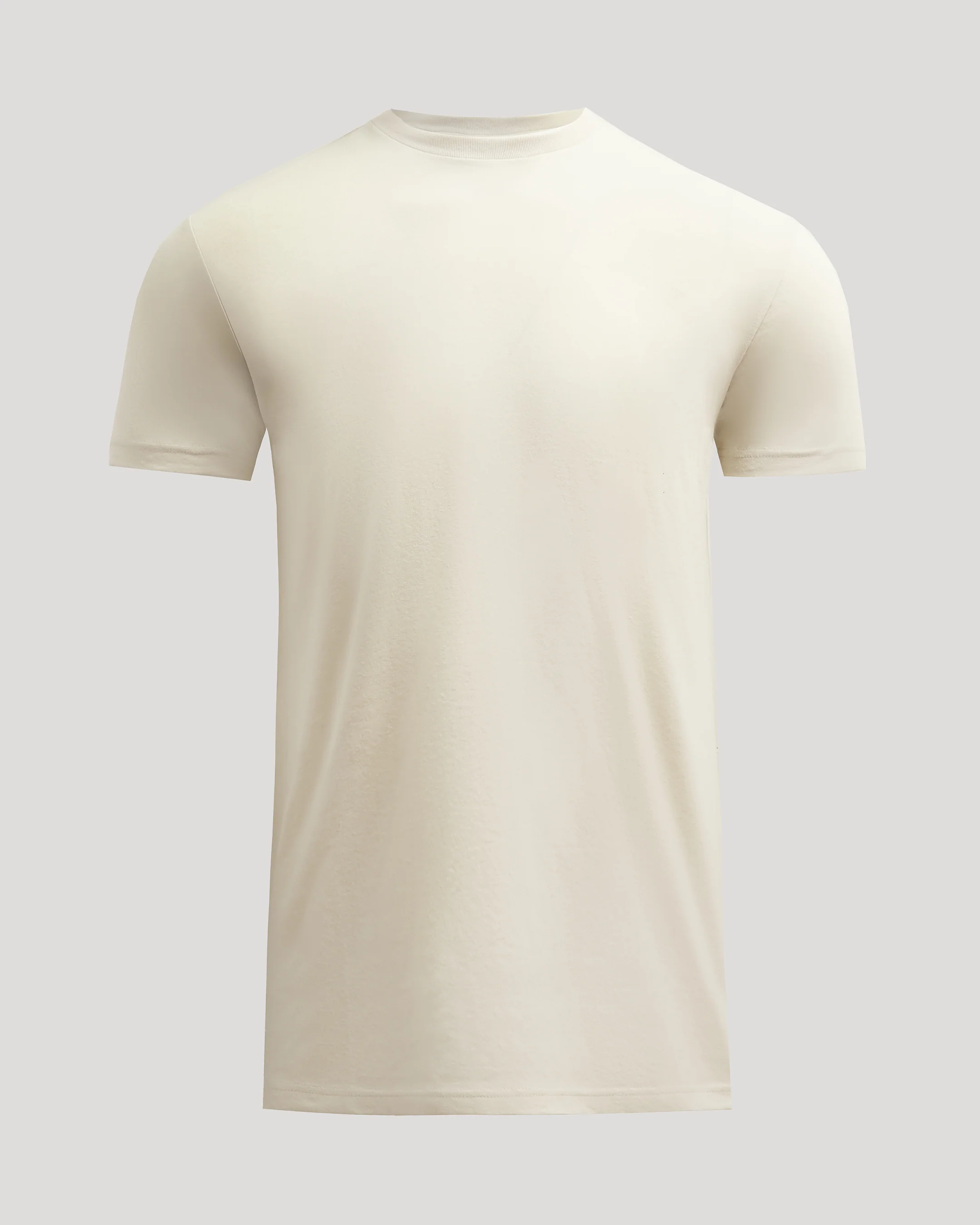 Alabaster Tall Straight Hem Crew Neck T-Shirt - Image 2