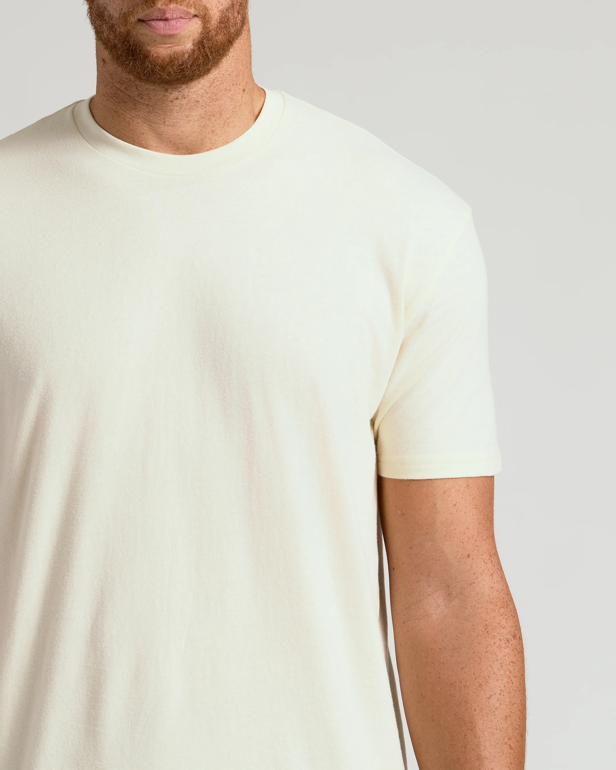 Alabaster Tall Straight Hem Crew Neck T-Shirt - Image 6