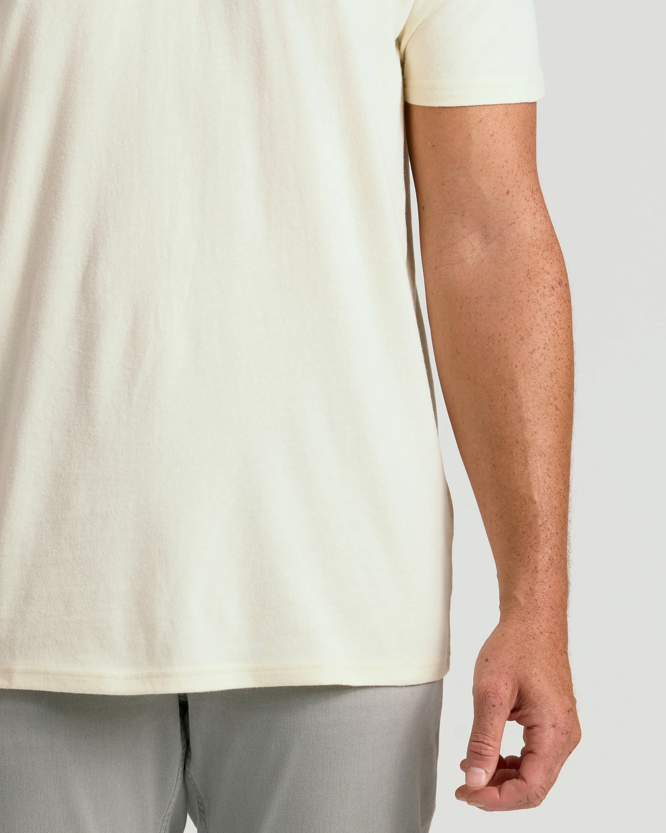 Alabaster Tall Straight Hem Crew Neck T-Shirt - Image 7