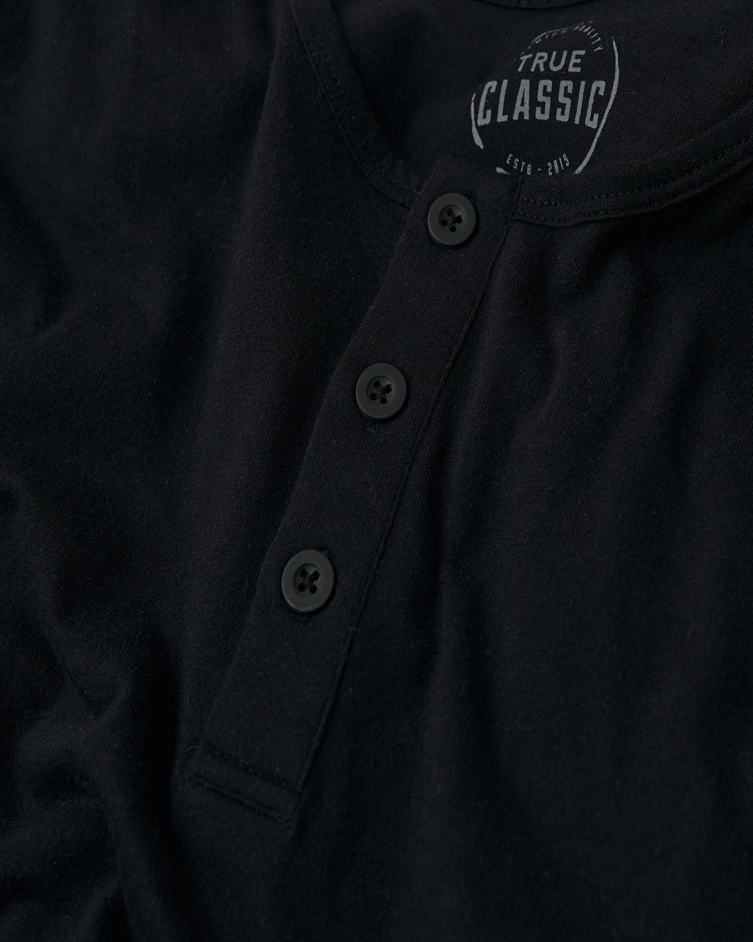 All Black Classic Henley 3-Pack - Image 8