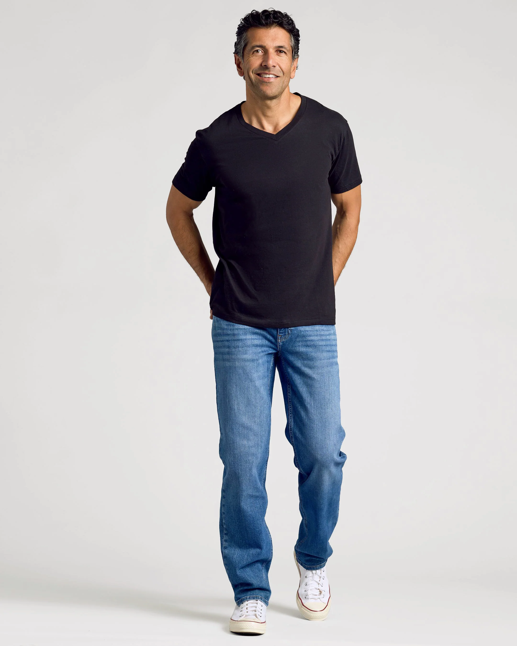 All Black Classic V-Neck 10-Pack - Image 5