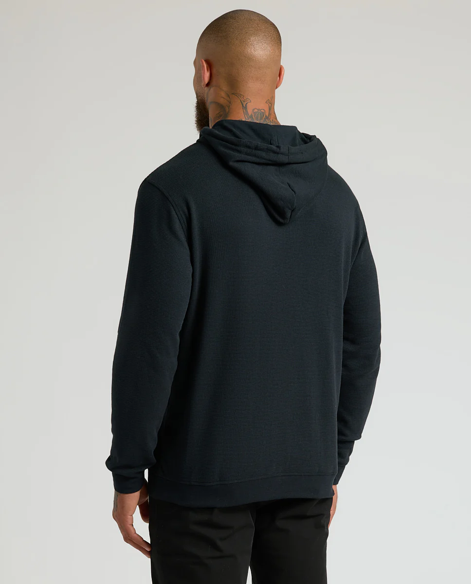 Black Waffle Hoodie - Image 3