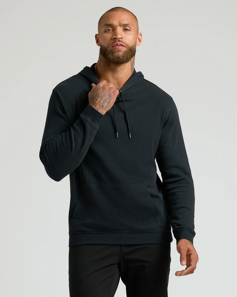 Black Waffle Hoodie - Image 4