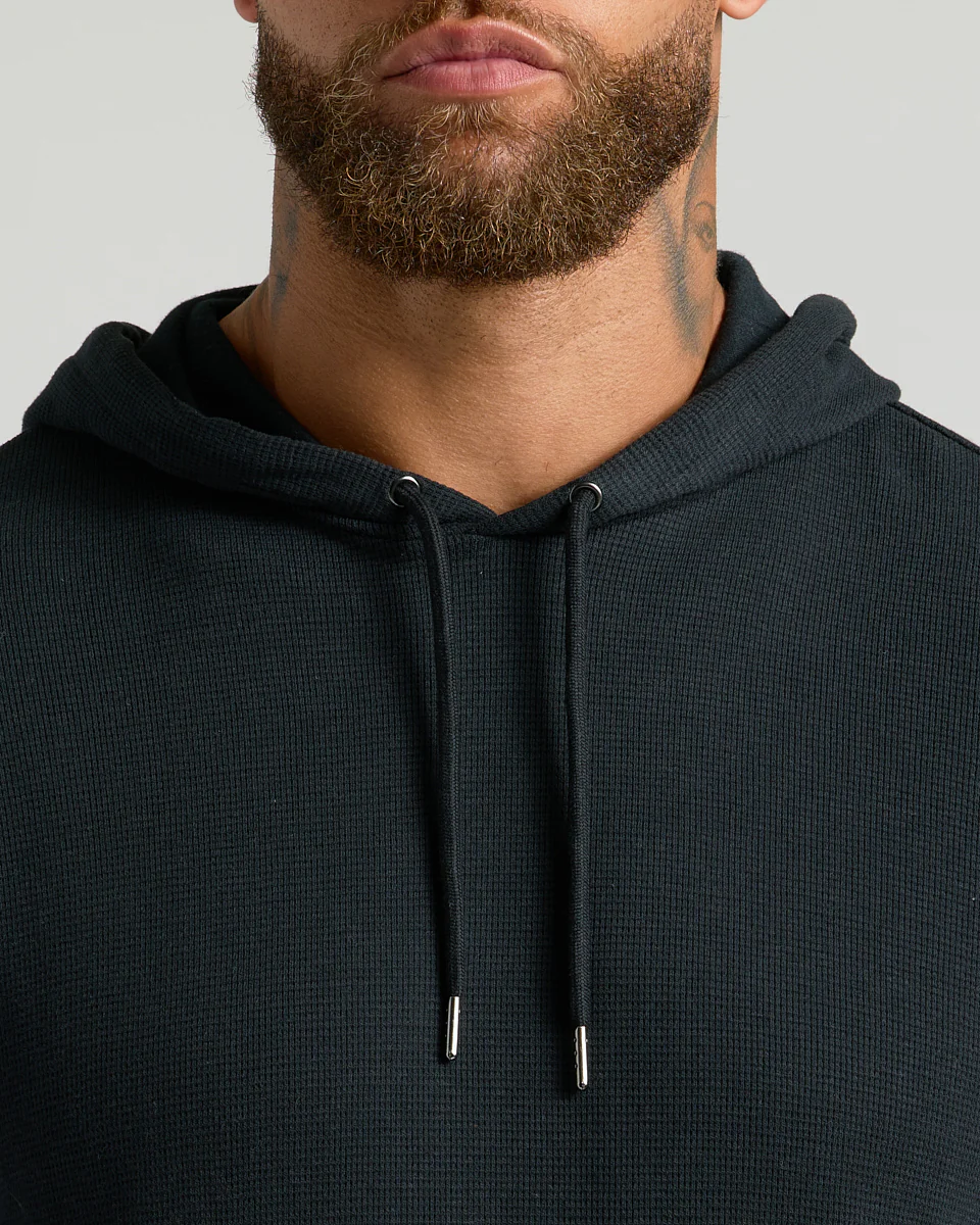 Black Waffle Hoodie - Image 7