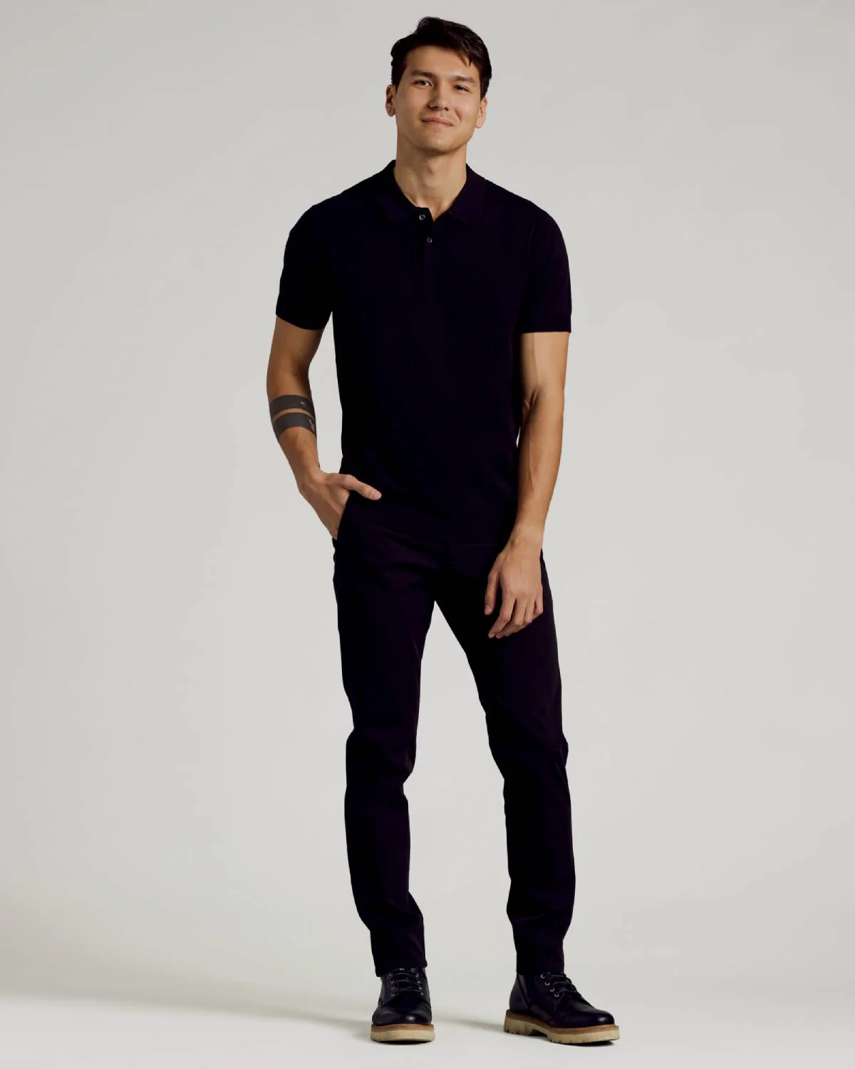 All Black Dressy Polo 3-Pack - Image 3