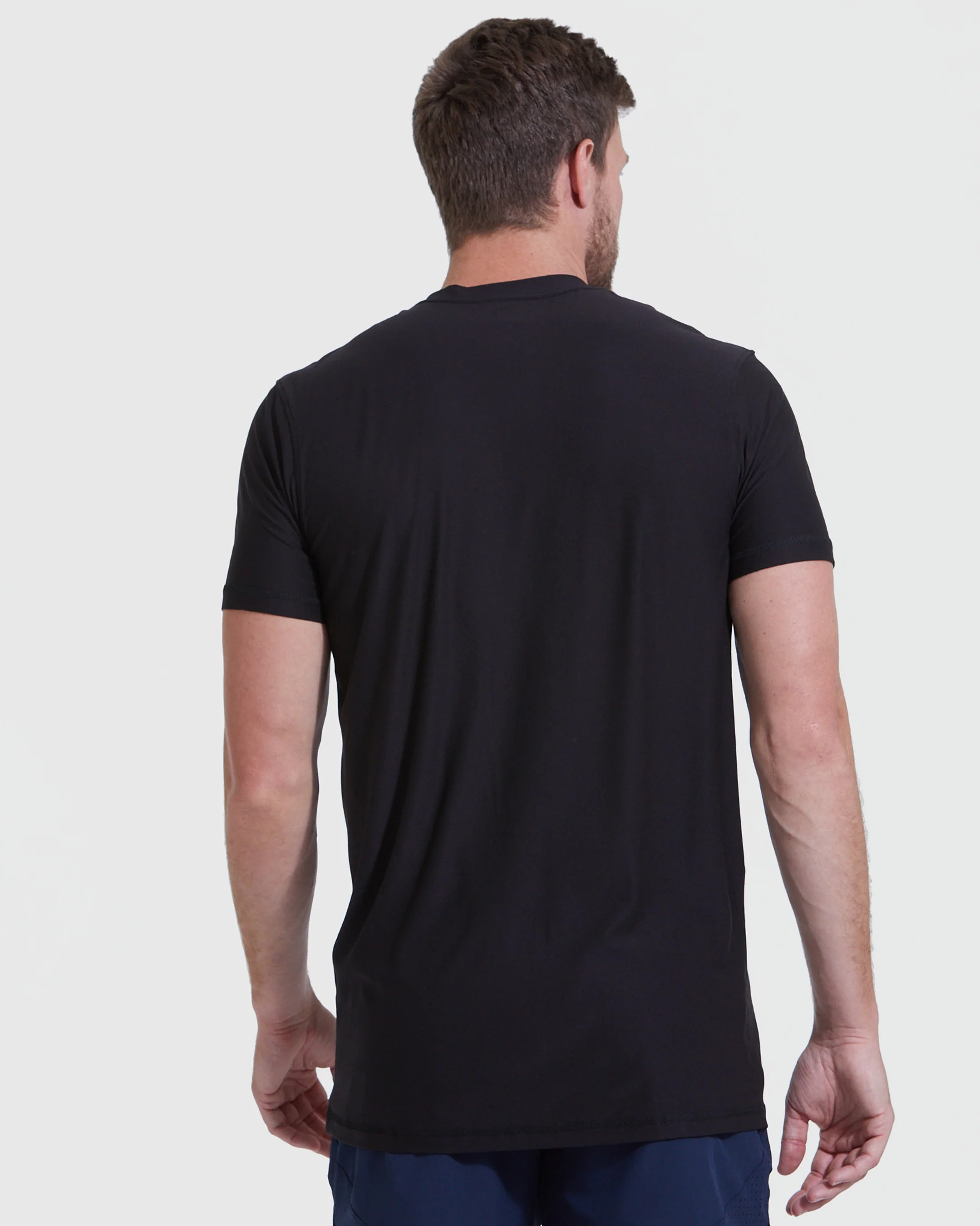 All Black Short Sleeve Tall Active Crew 3-Pack - Image 4