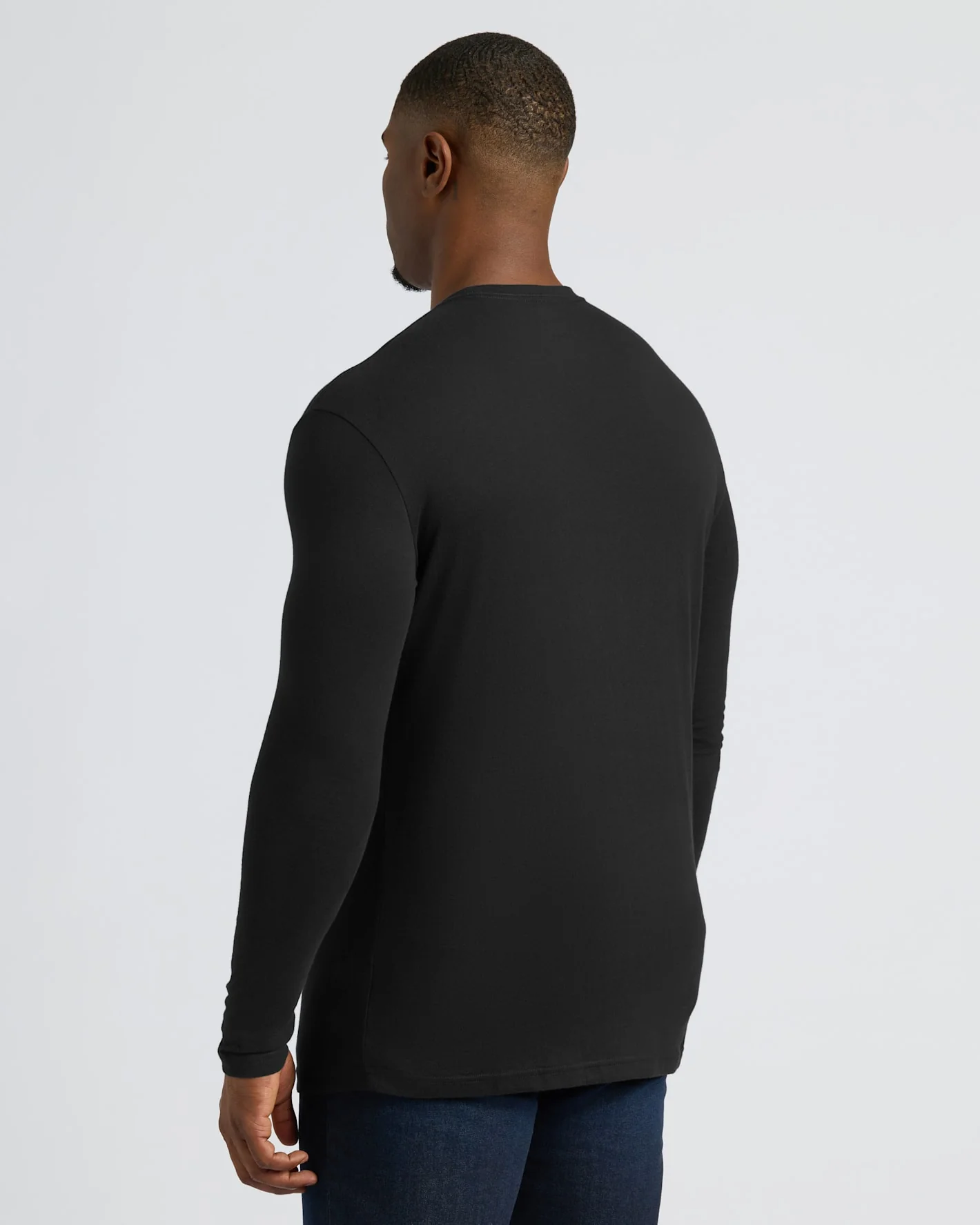 All Black Tall Long Sleeve Crew 3-Pack - Image 4