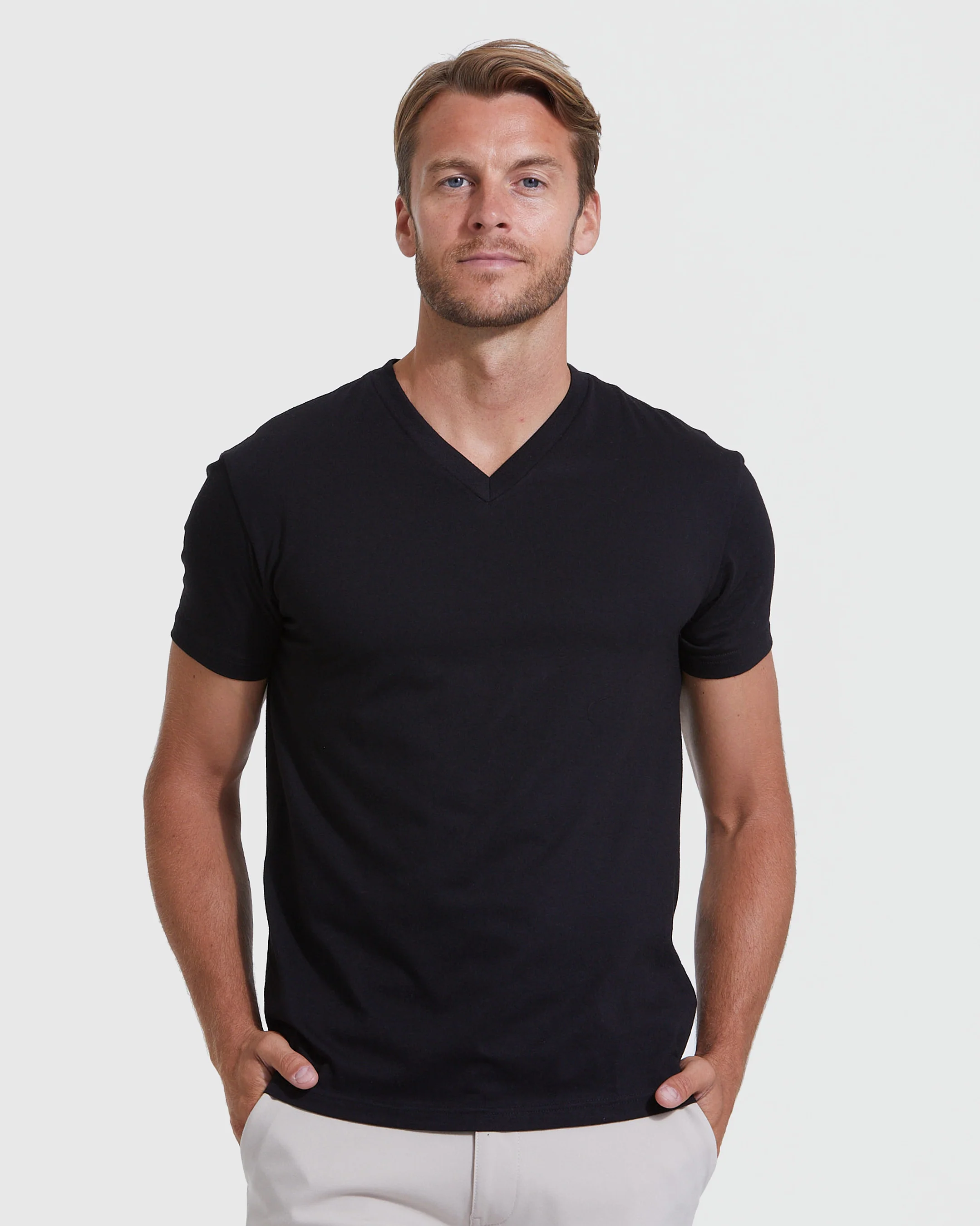 Black Classic V-Neck 3-Pack - Image 2