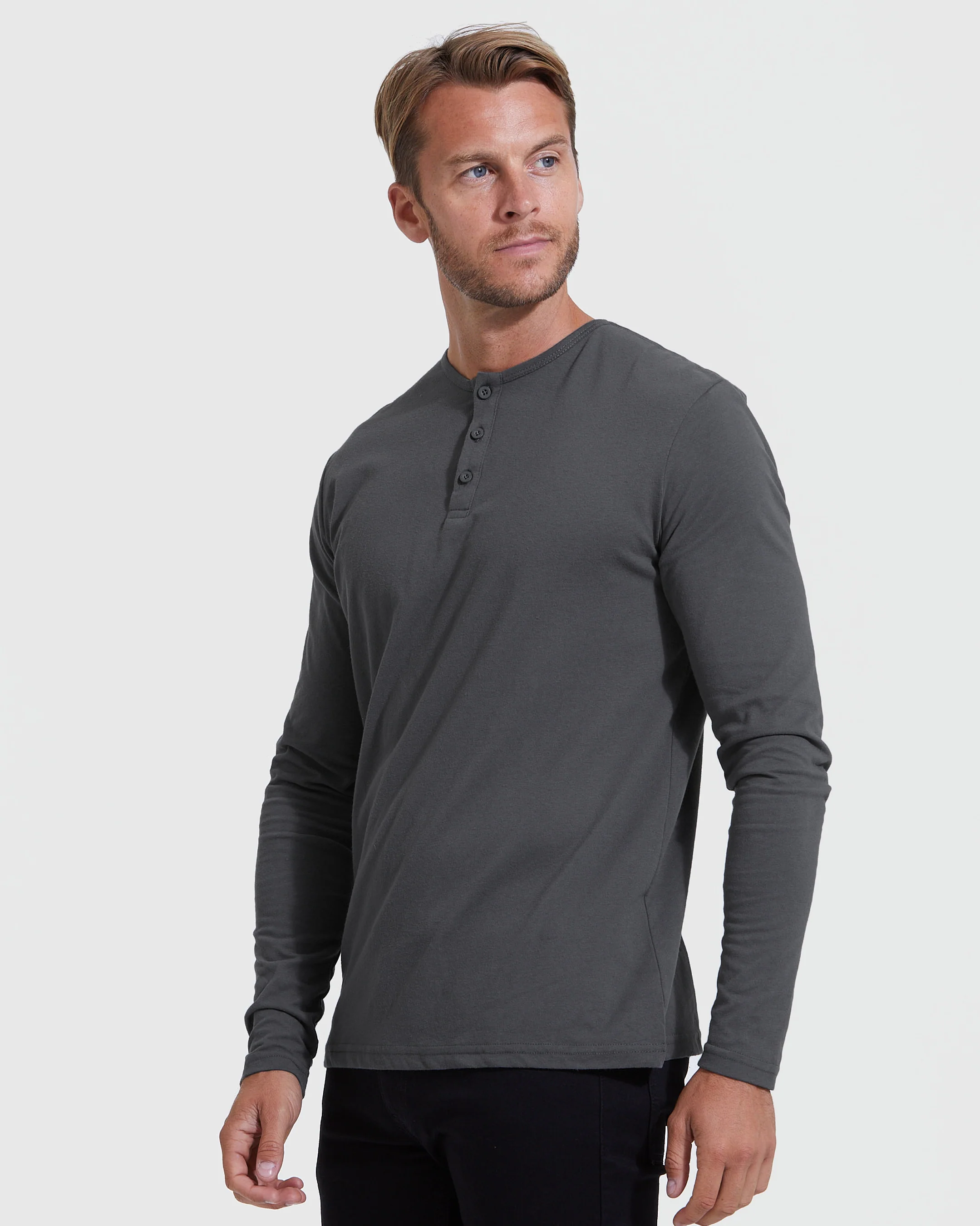 All Carbon Classic Henley 3-Pack - Image 4