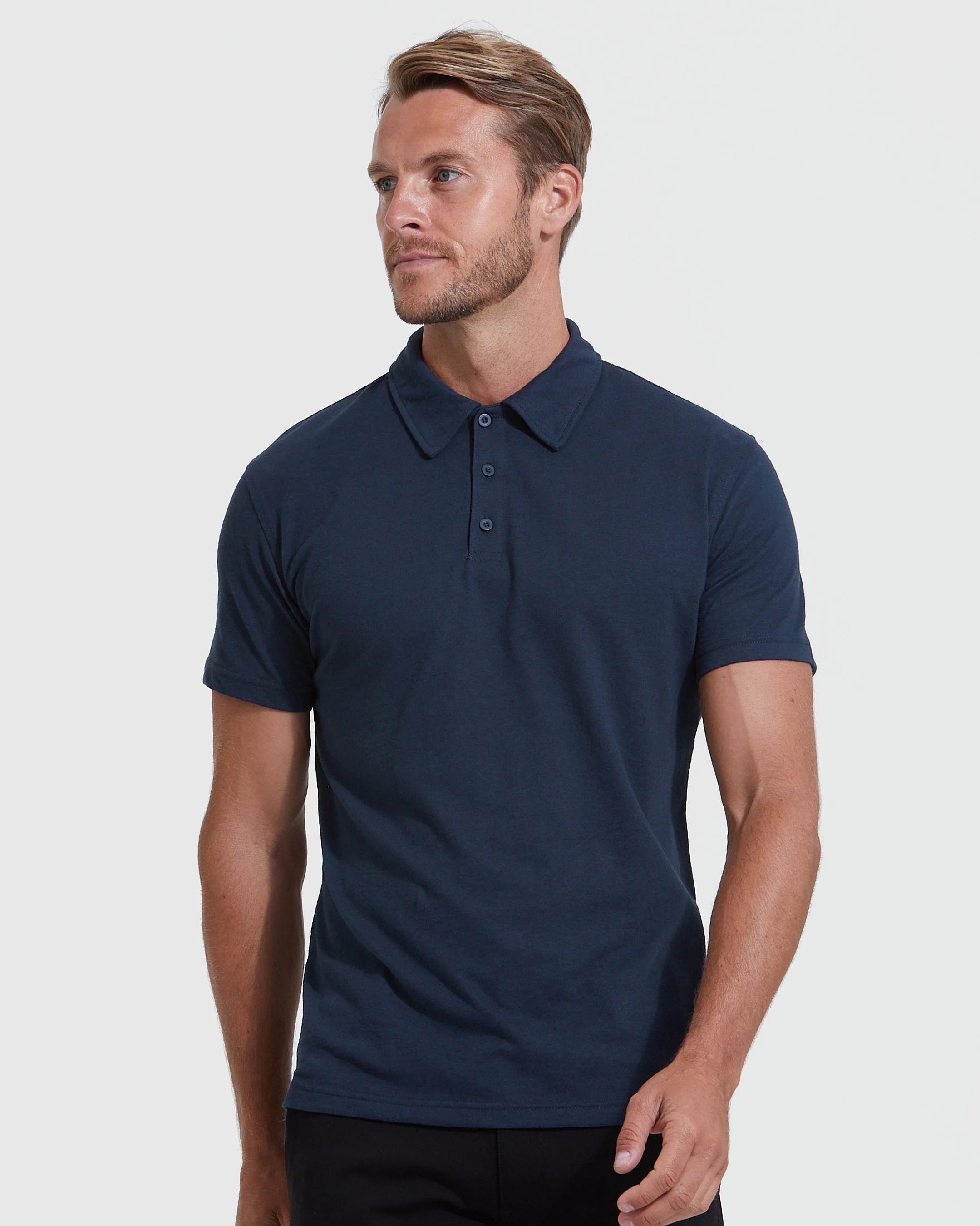 All Navy Short Sleeve Polo 6-Pack - Image 2