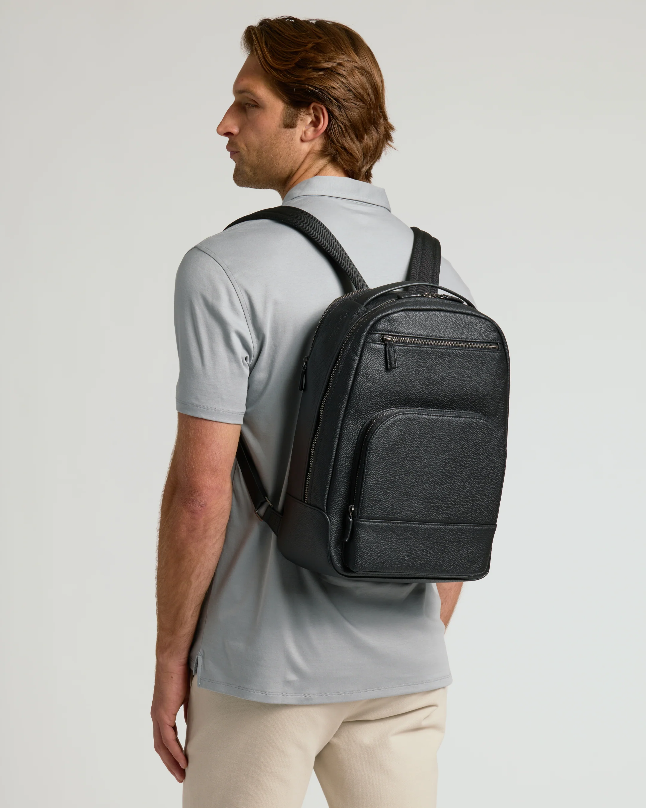 Premium Leather Backpack - Image 13