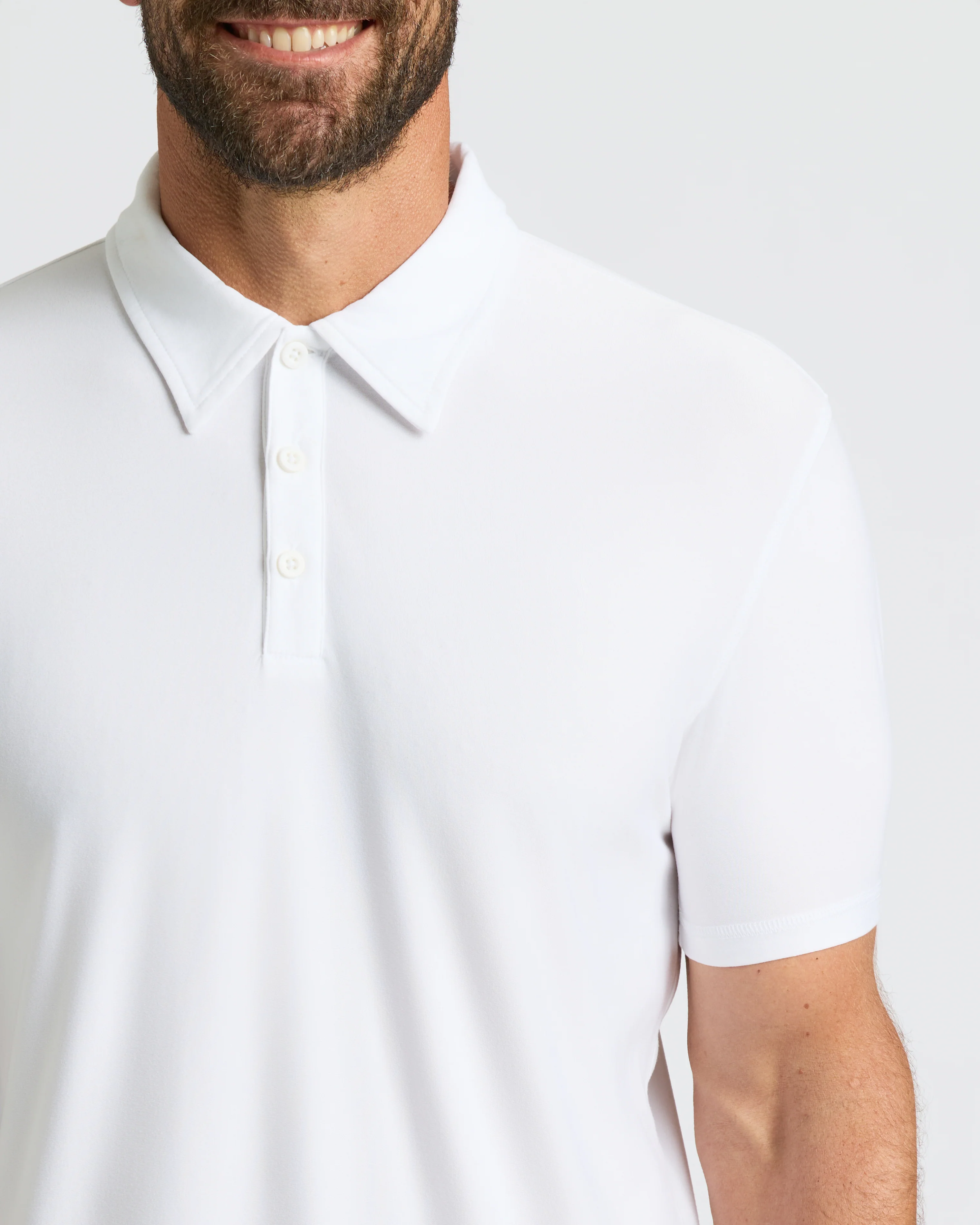 White Active Polo - Image 5