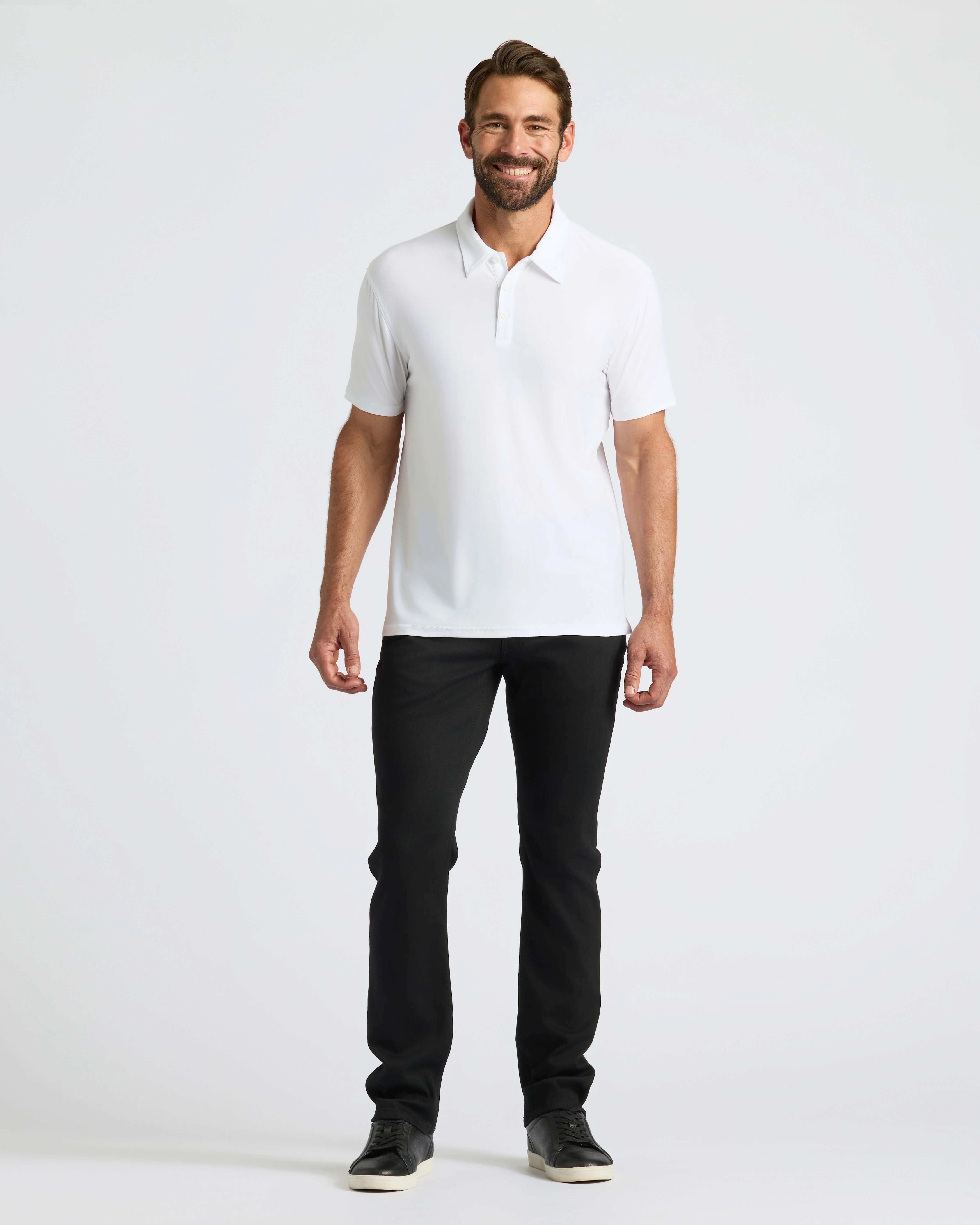White Active Polo - Image 3