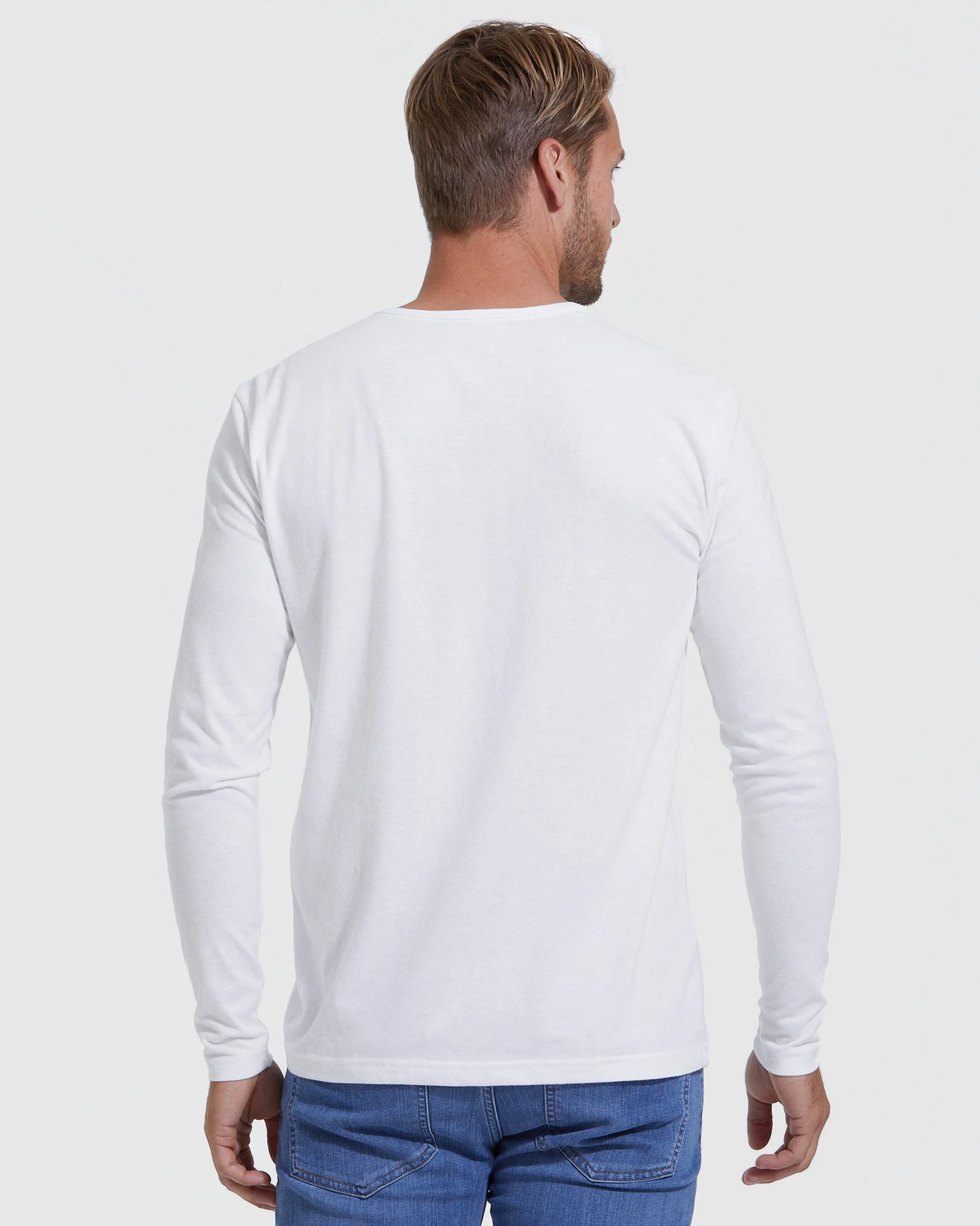 All White Classic Henley 3-Pack - Image 3