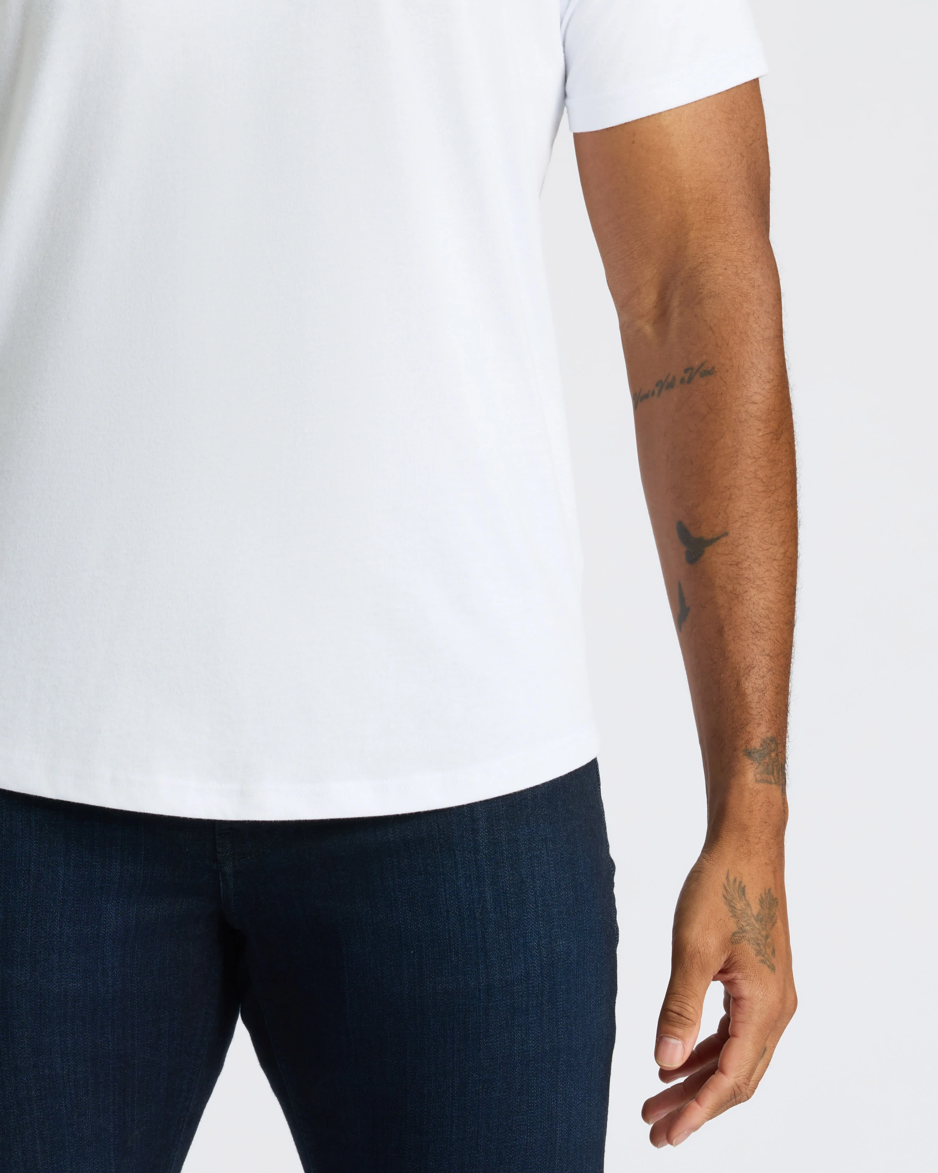 White Curved Hem Classic Crew Neck 6-Pack - Image 10
