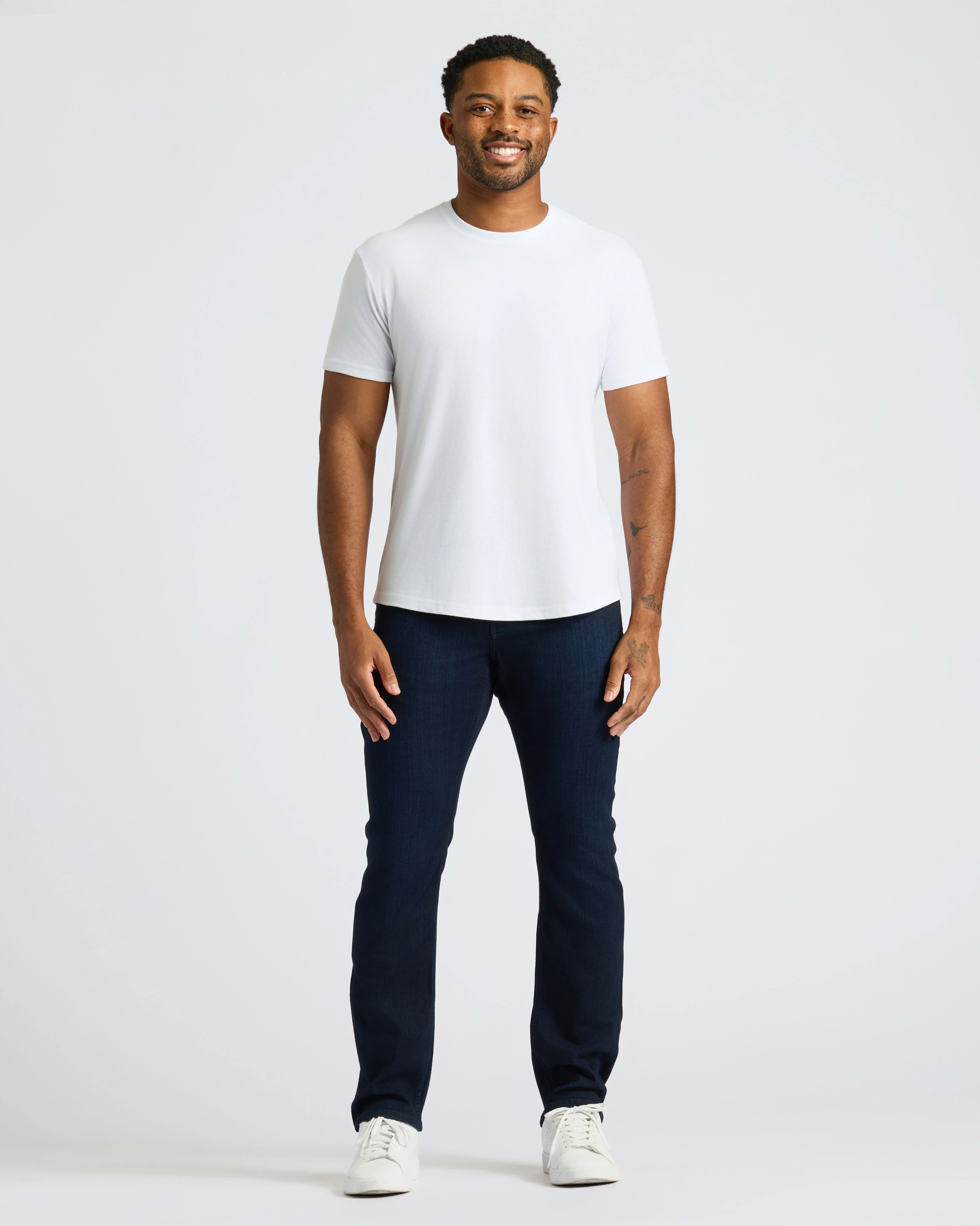 White Curved Hem Classic Crew Neck 6-Pack - Image 15