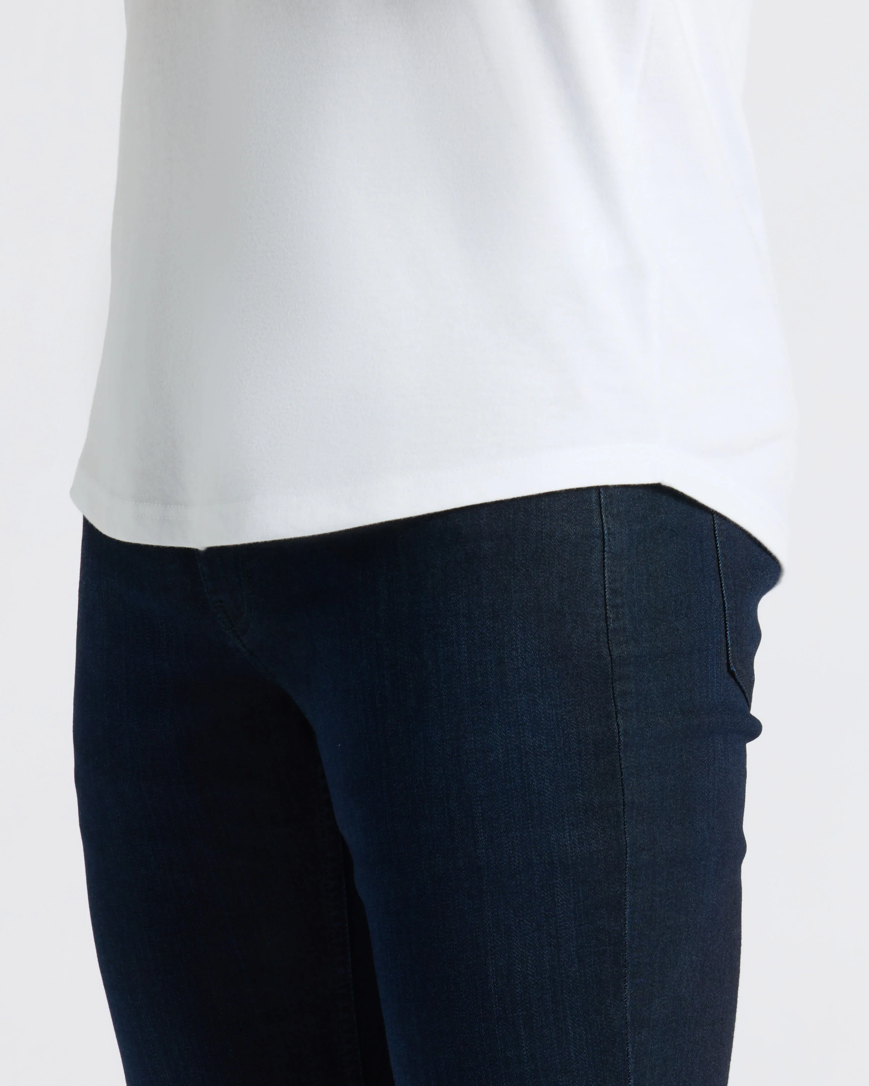 White Curved Hem Classic Crew Neck 6-Pack - Image 9