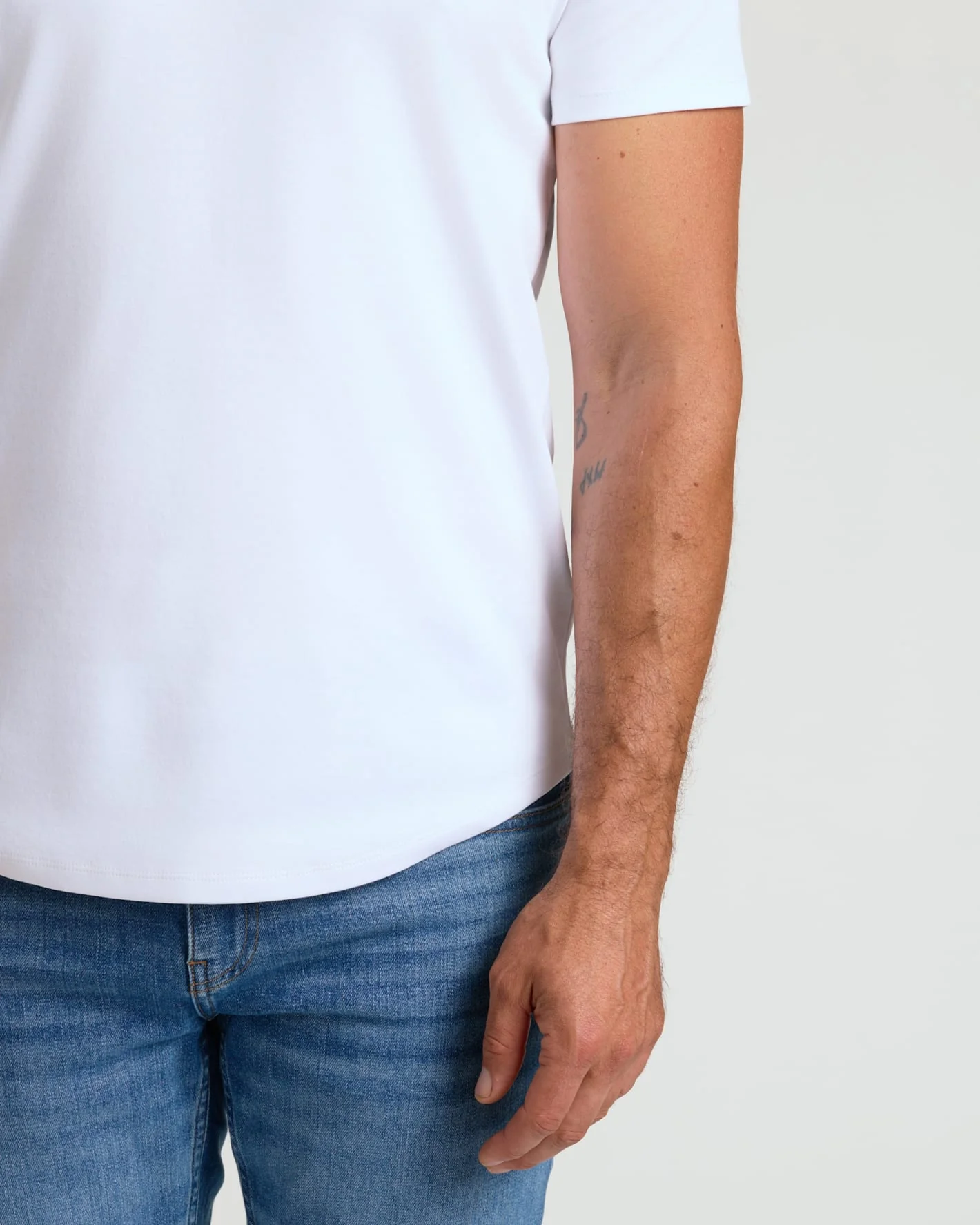 Pima Cotton Blend Curved Hem Crew 4-Pack - Image 7