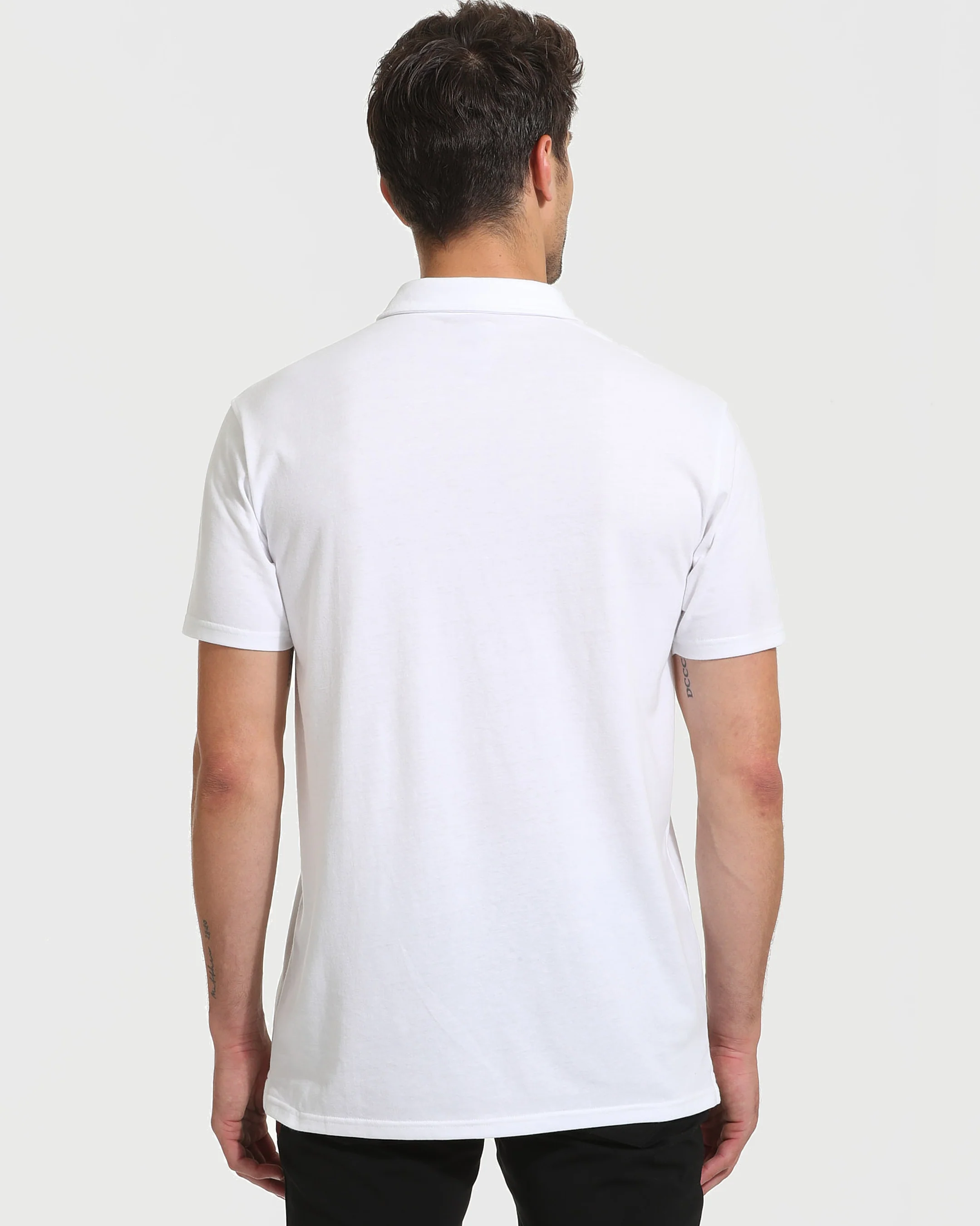 All White Tall Classic Polo 10-Pack - Image 4