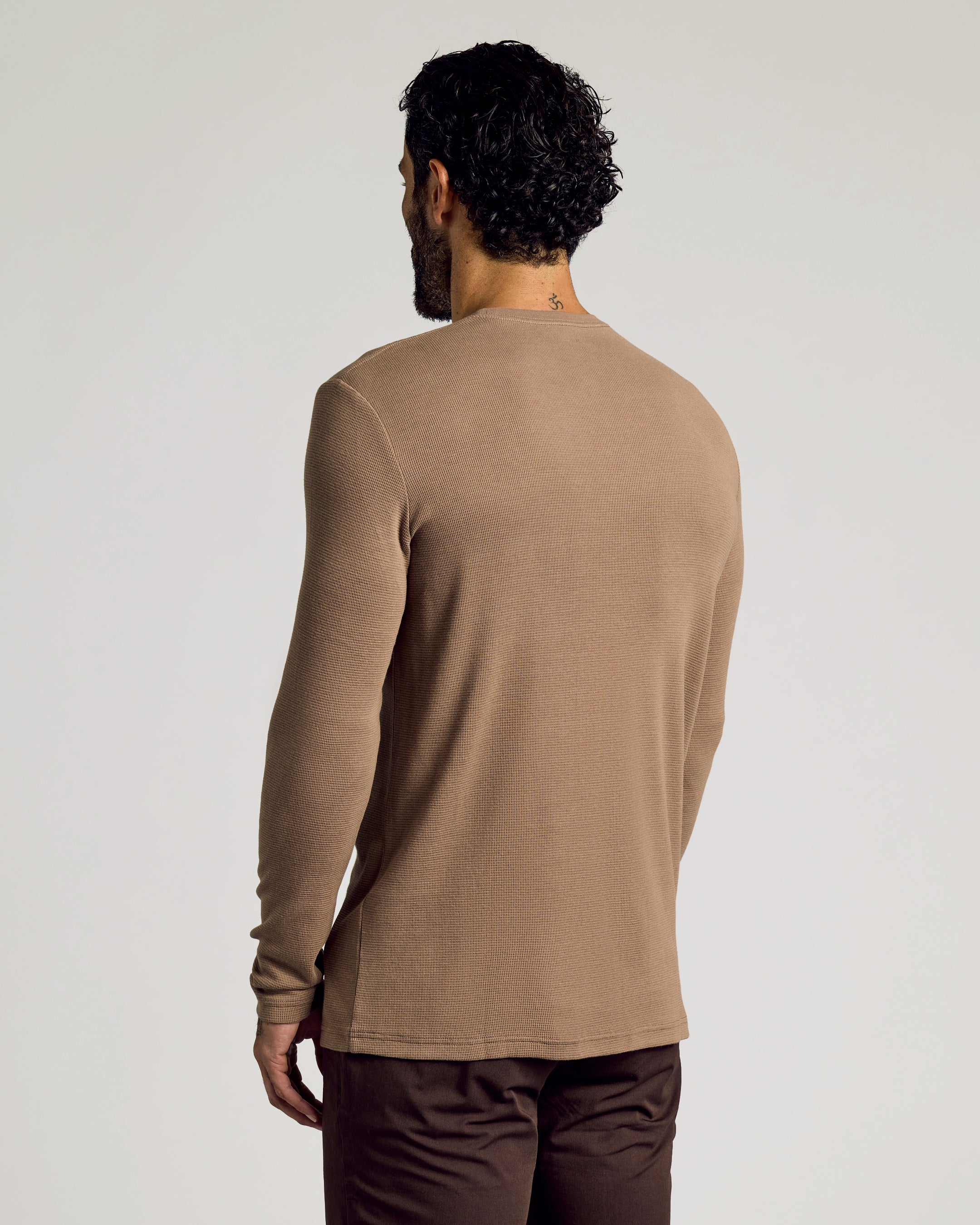 Alpaca Waffle Long Sleeve Crew Neck - Image 3