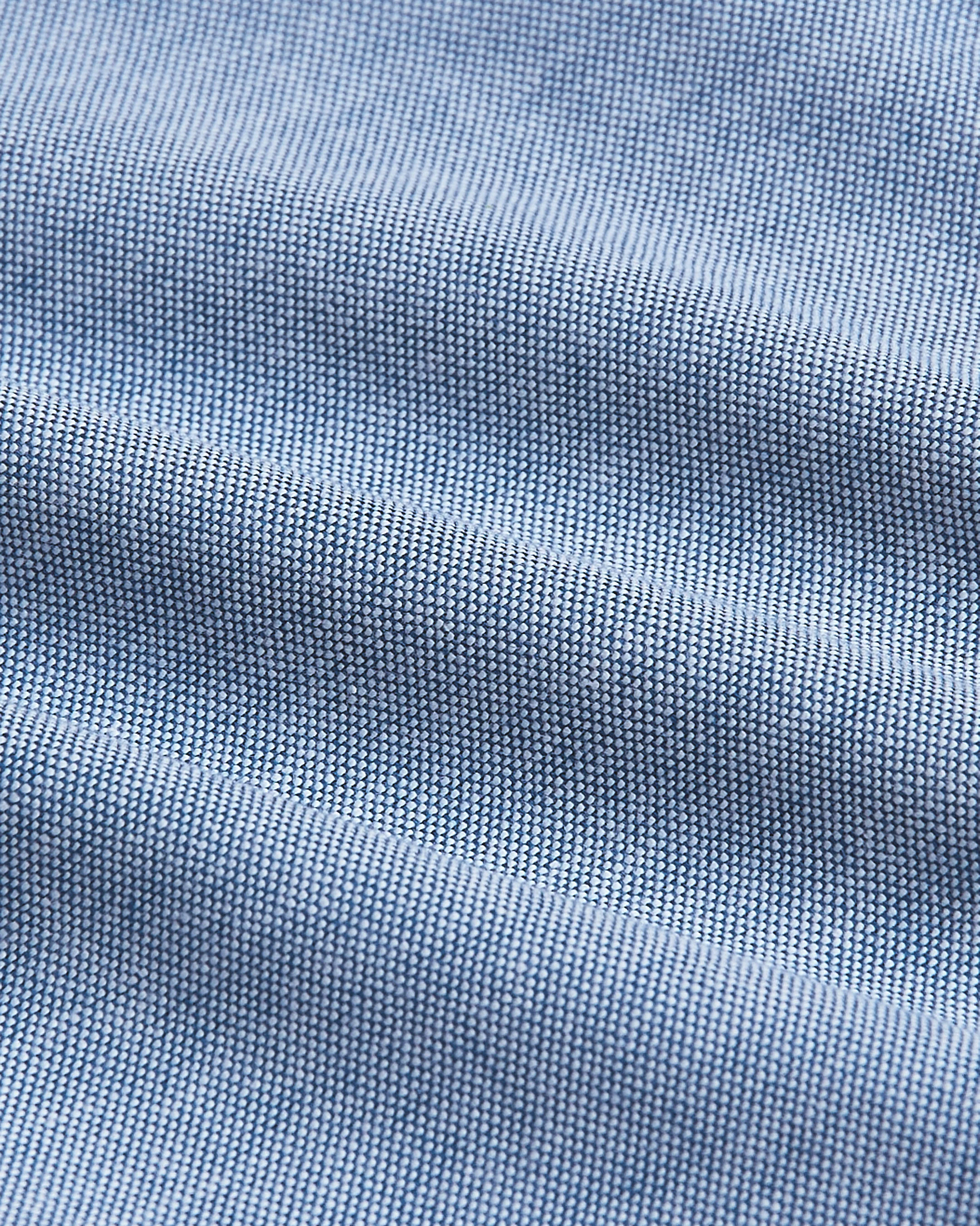 Banker Blue Stretch Oxford Long Sleeve Shirt - Image 9