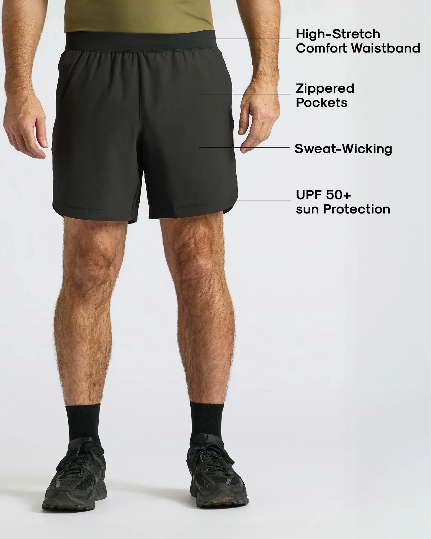 7" Black Active Training Shorts 2.0 - Image 3