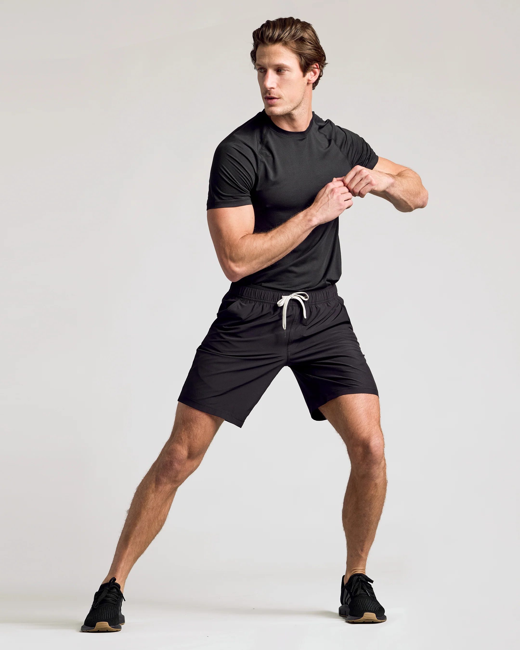 Black 9" Active Quick Dry Shorts - Image 5
