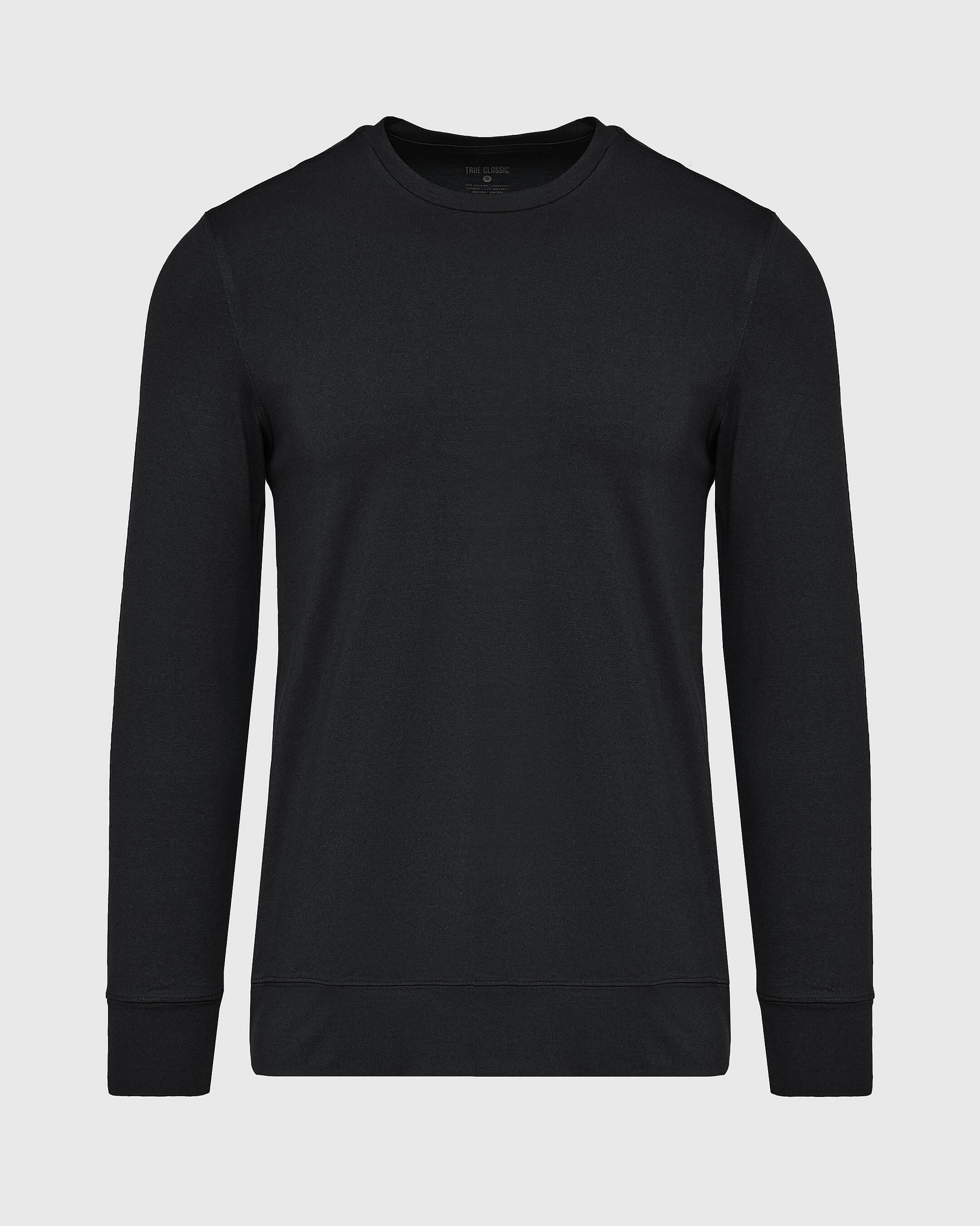 Black Active Comfort Crew Sweatshirt - Image 2