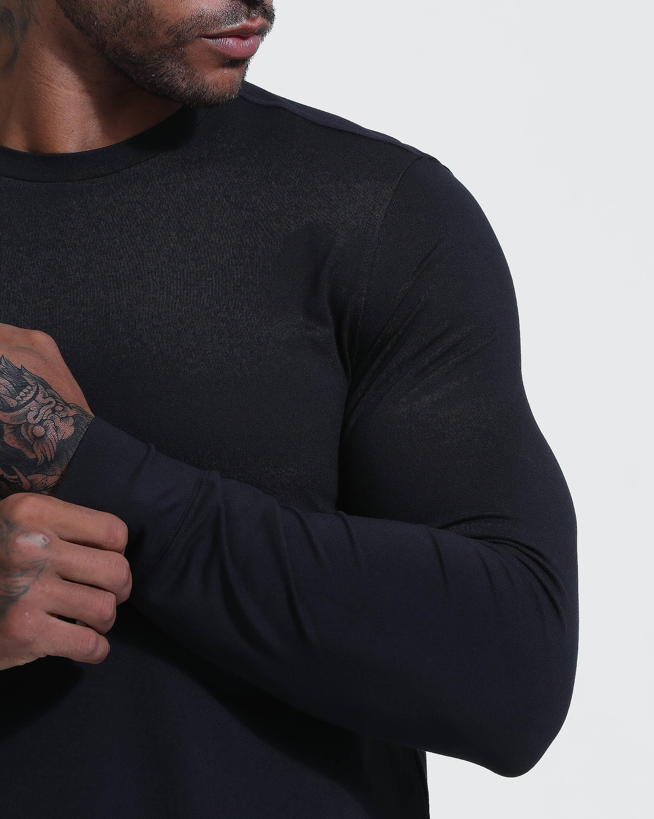 Black Active Comfort Crew Sweatshirt - Image 5