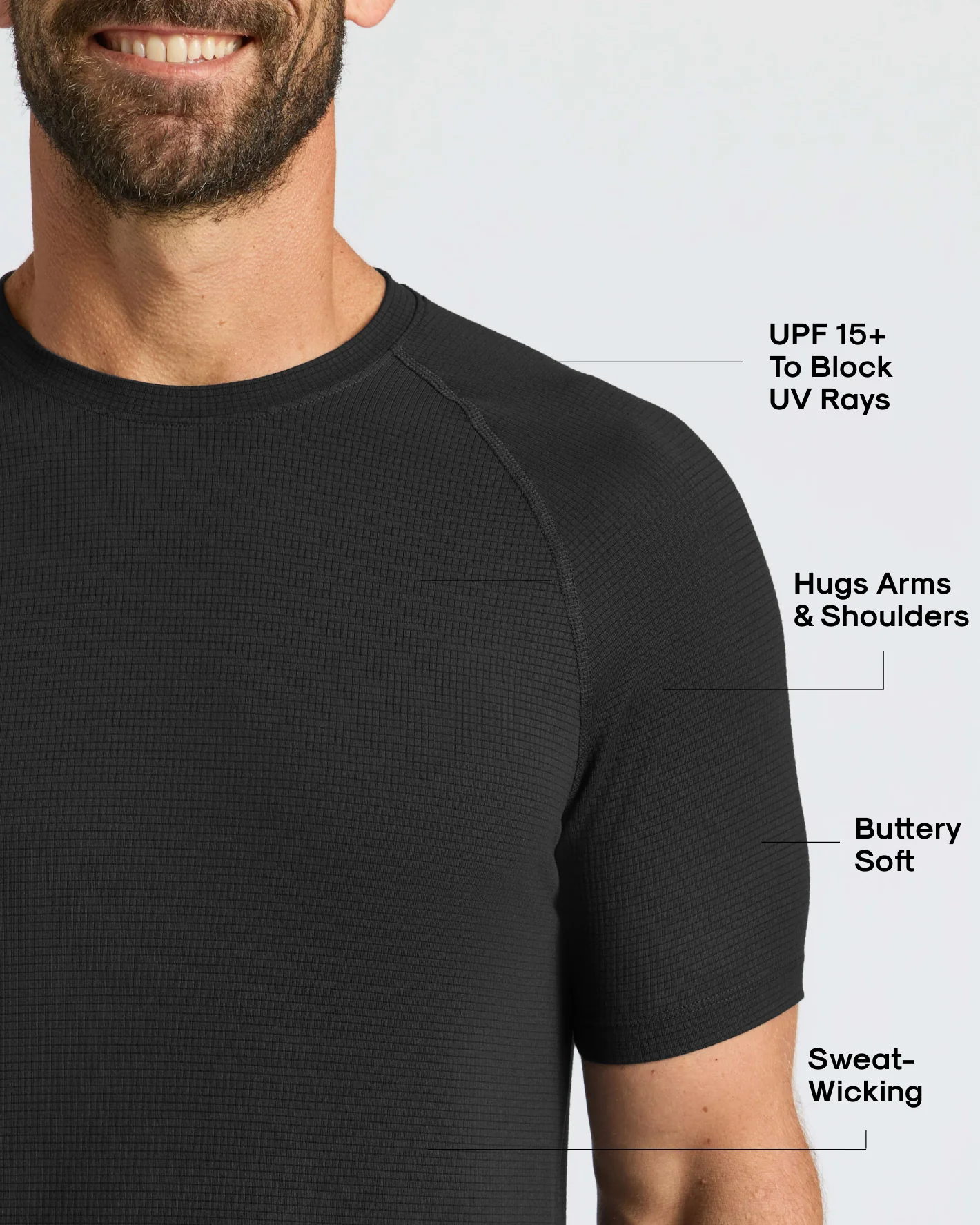 Black Active Mesh Crew 3-Pack - Image 3