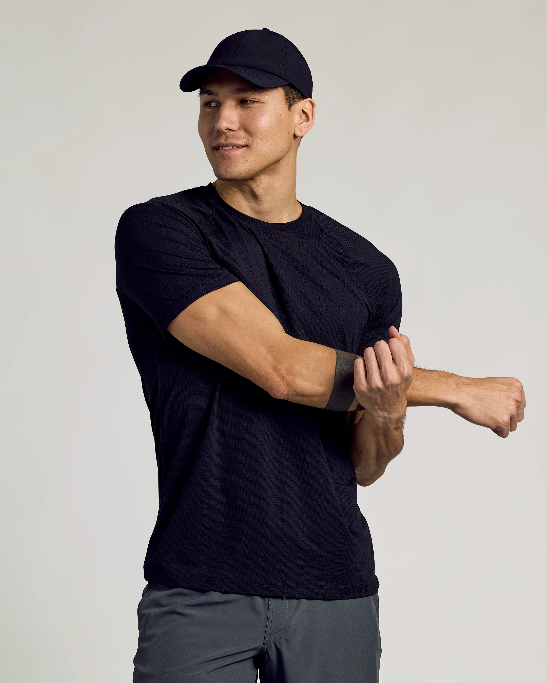 Black Active Running Cap - Image 4