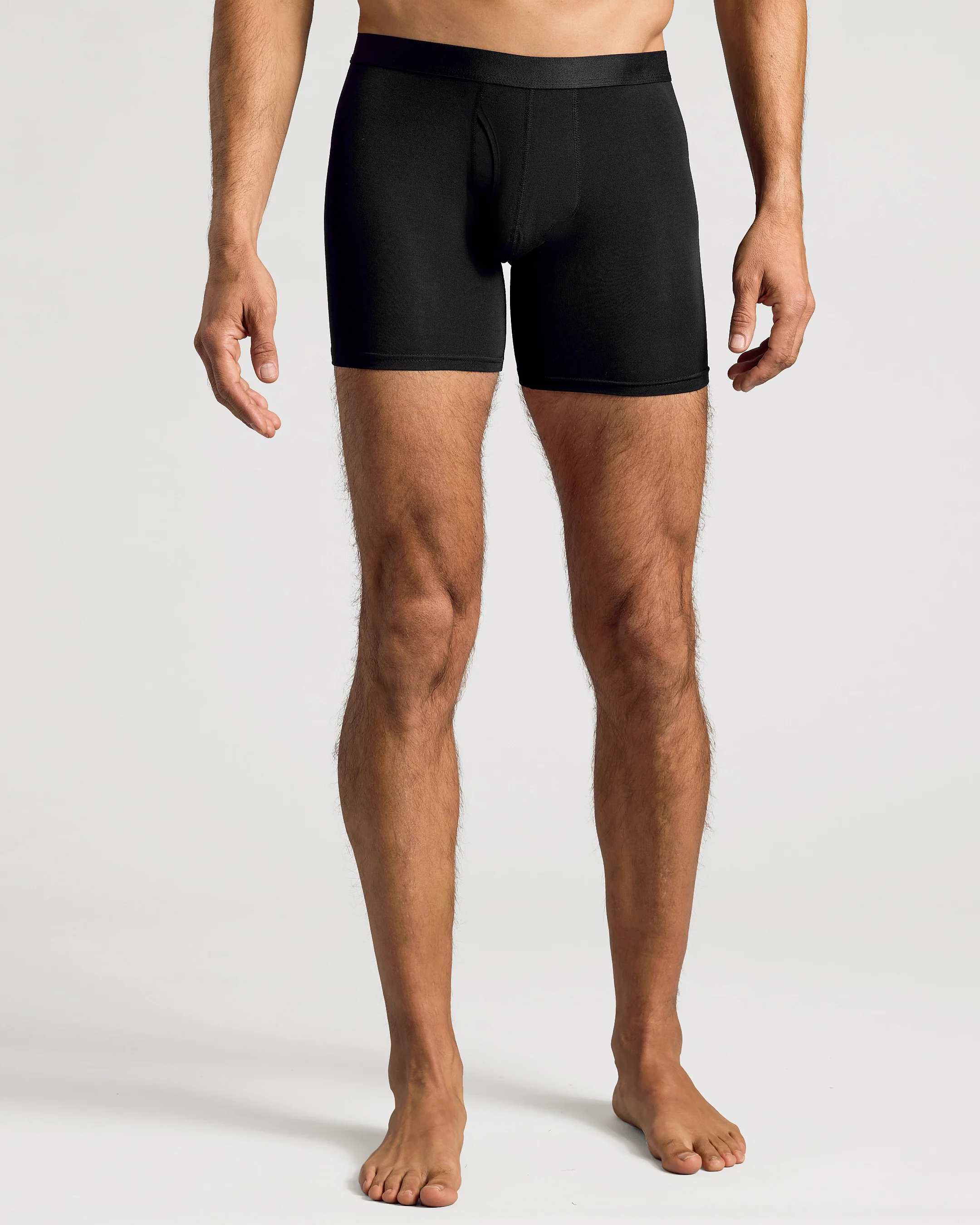 Black Boxer Briefs W/ Fly 6-Pack 2025 - Image 4