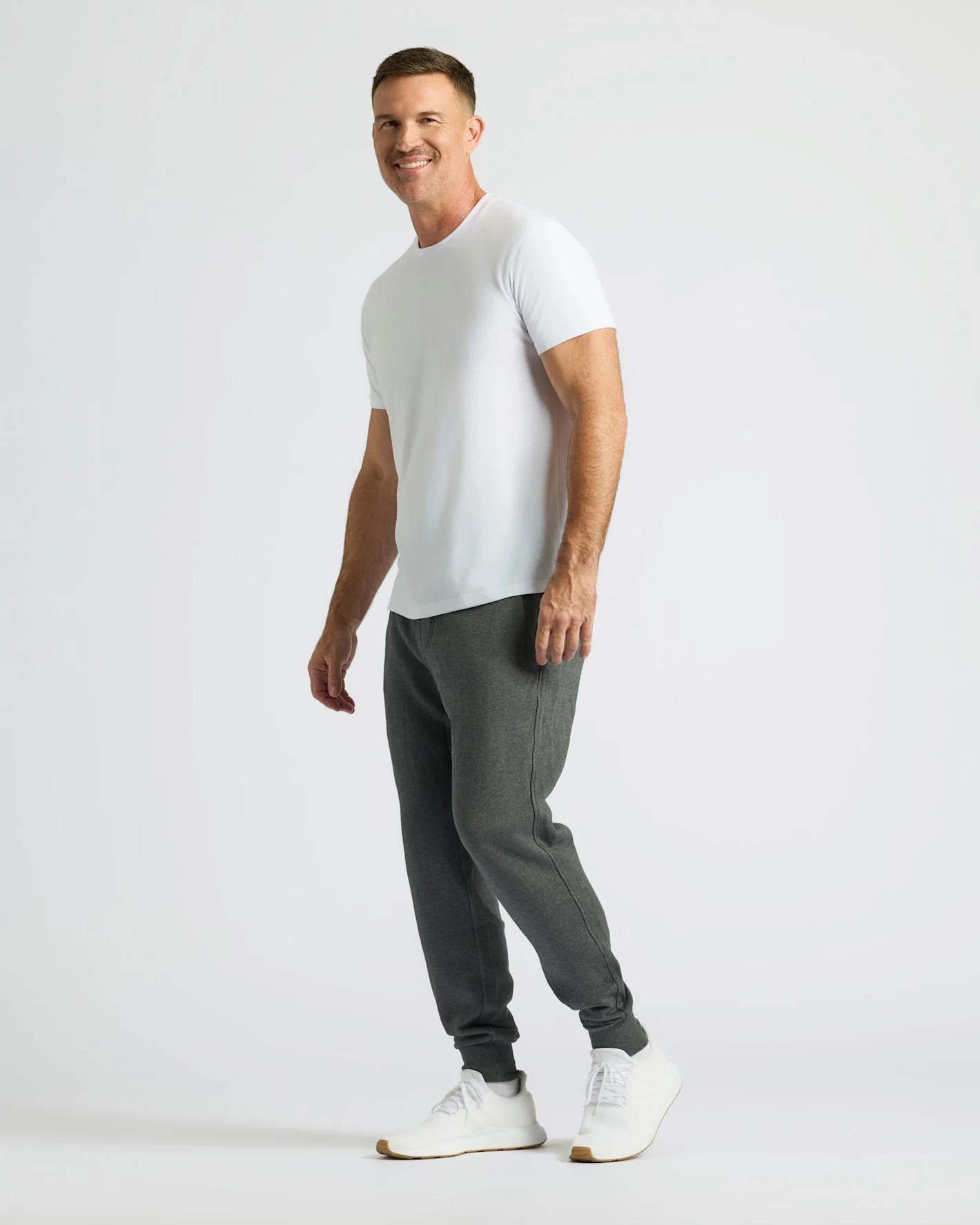 Black & Charcoal Fleece French Terry Joggers 2-Pack - Image 7