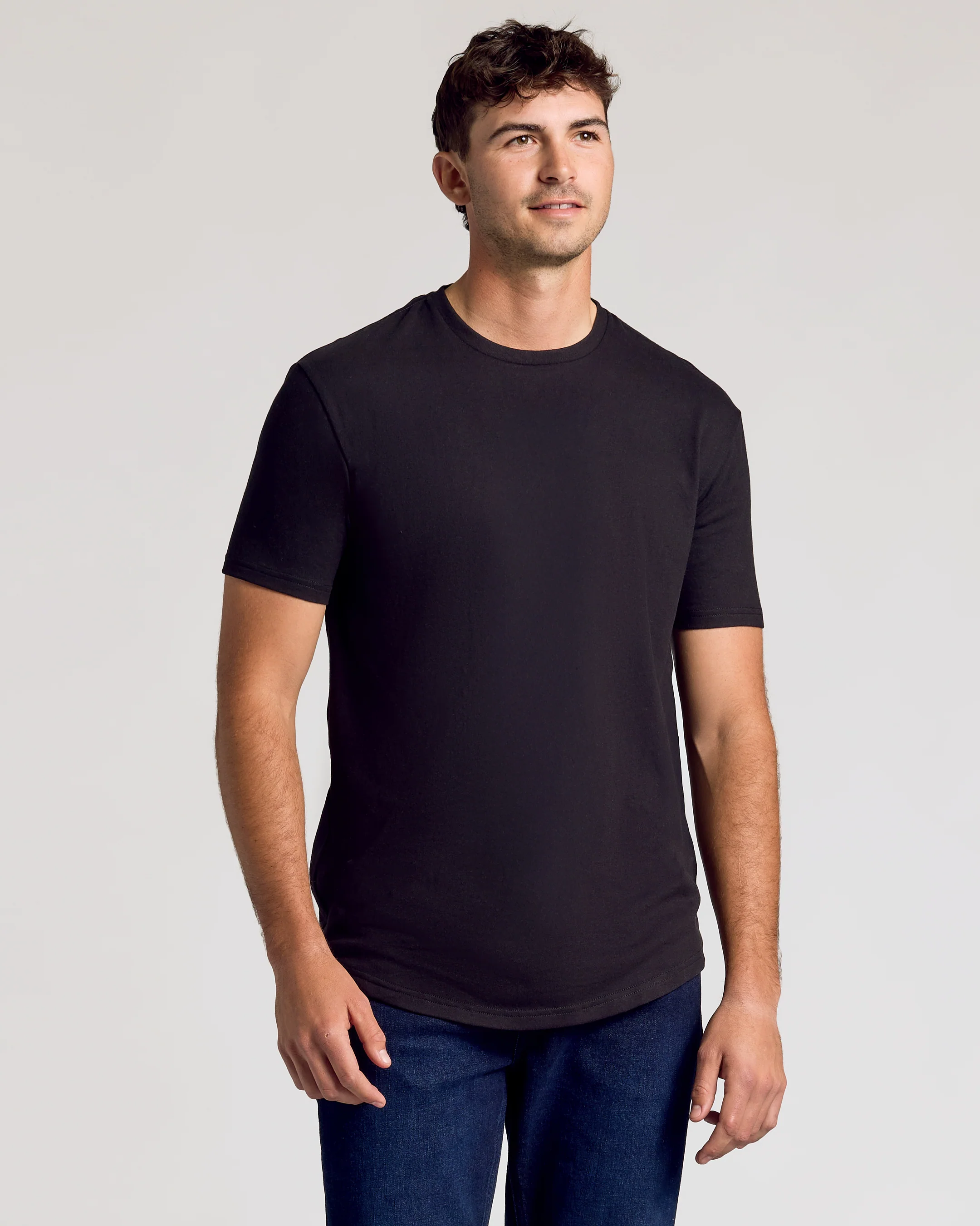 Black Classic Tall Curved Hem Crew 10-Pack - Image 3