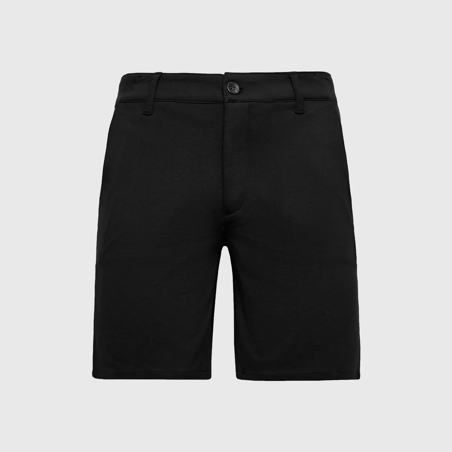 9" Black Comfort Knit Chino Shorts - Image 2