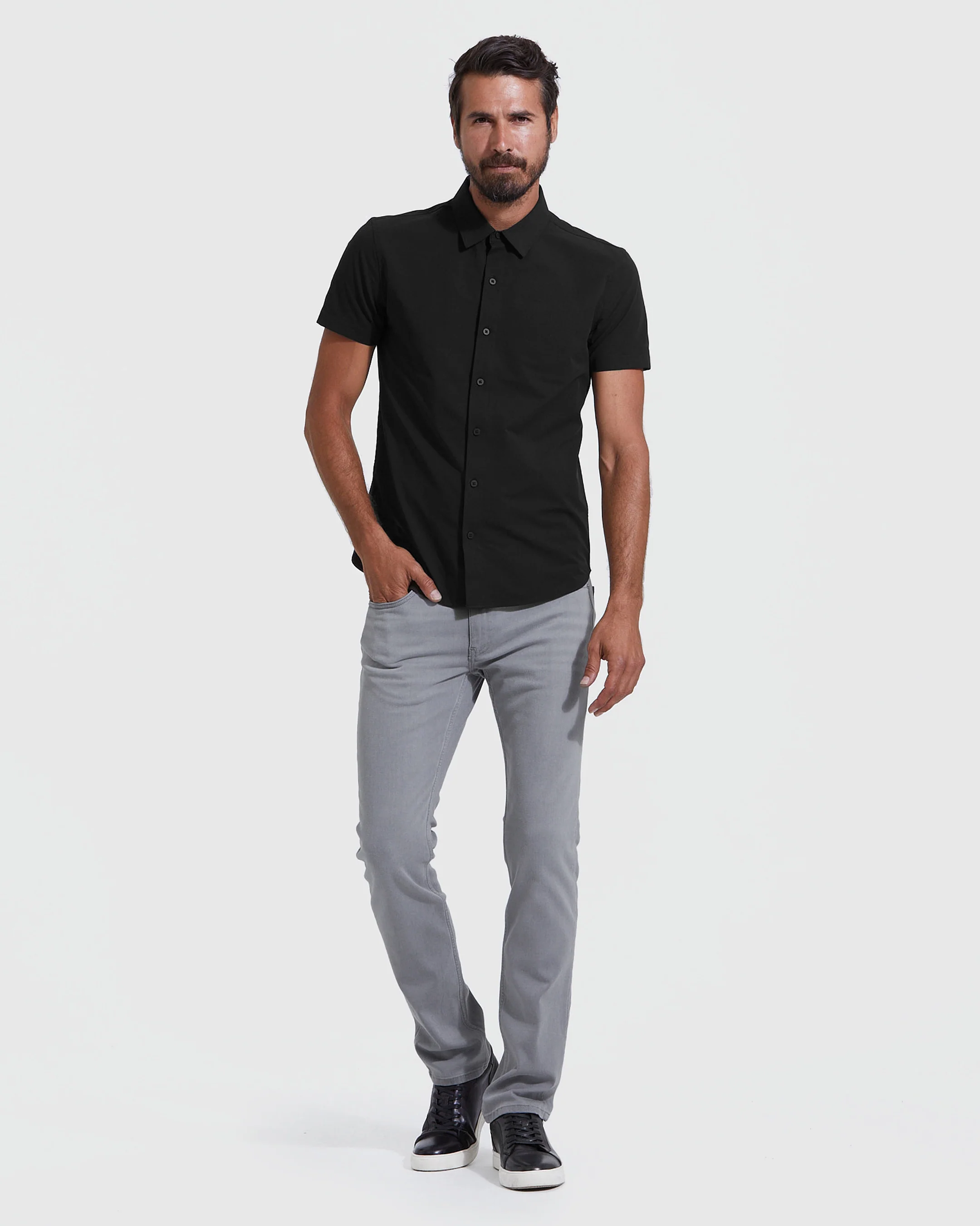 Black Commuter Short Sleeve Shirt - Image 7