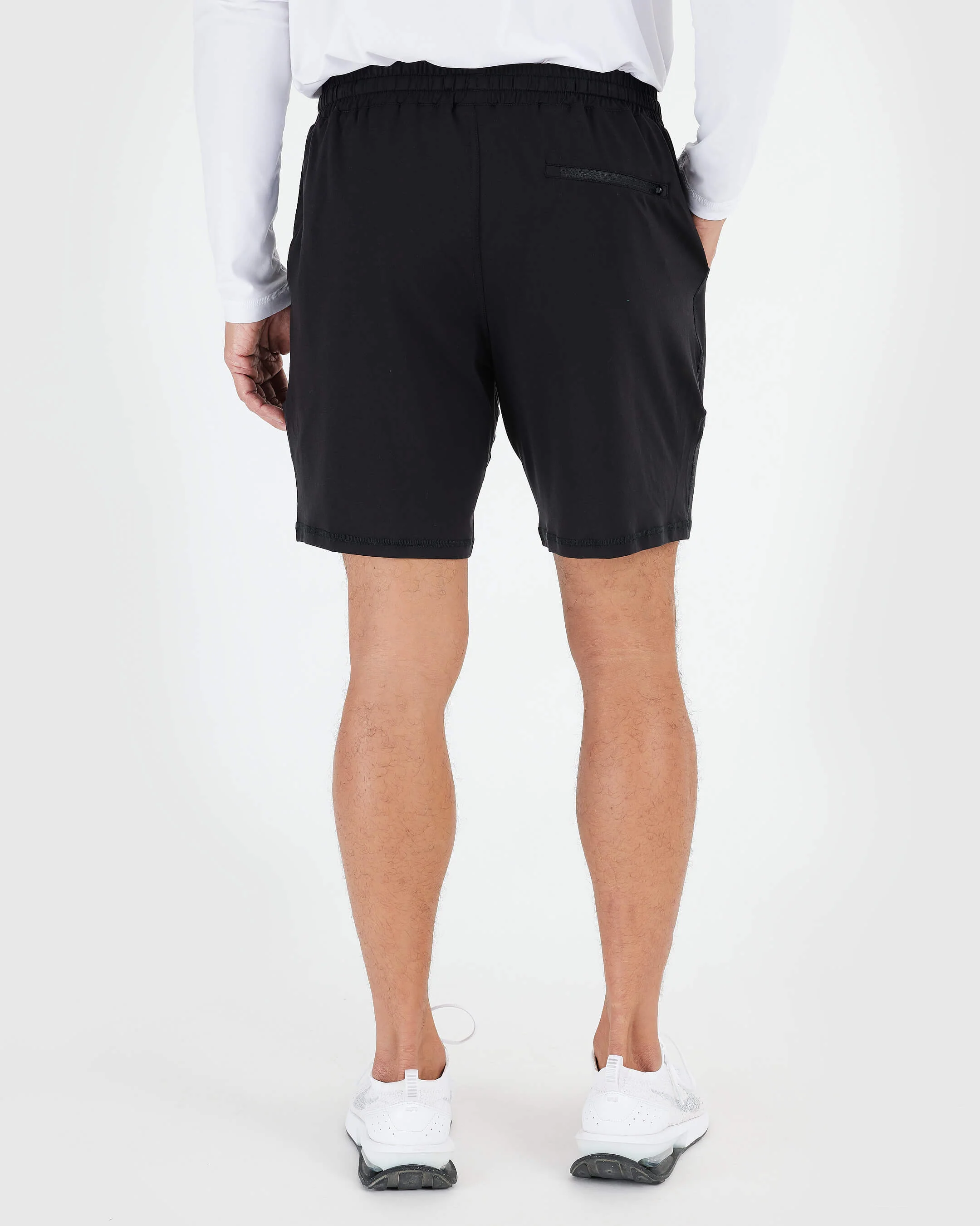 Black & Dark Heather Navy Active Comfort Shorts 2-Pack - Image 5