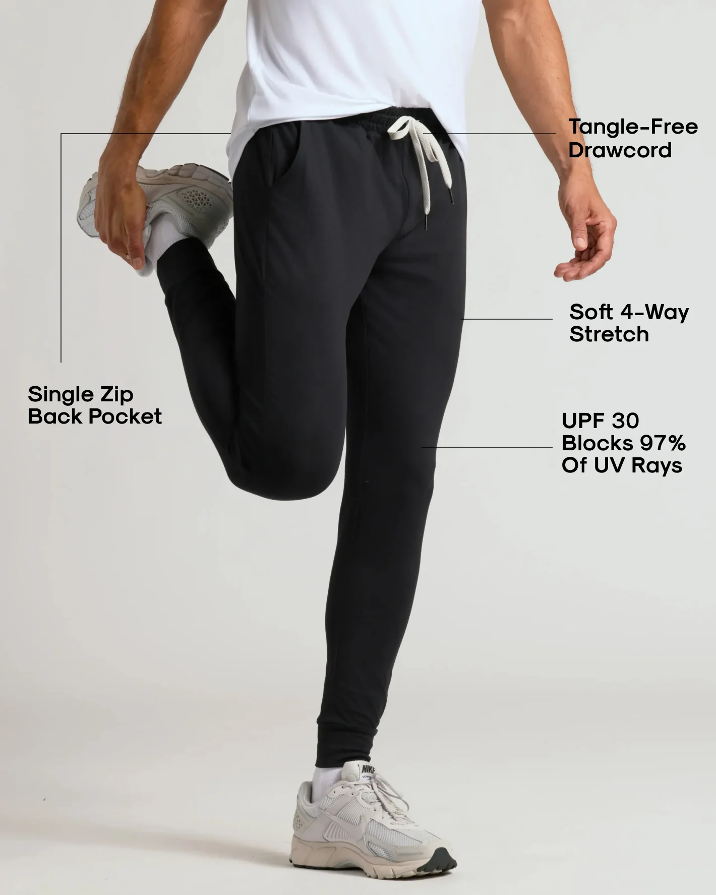 Black Active Joggers - Image 3