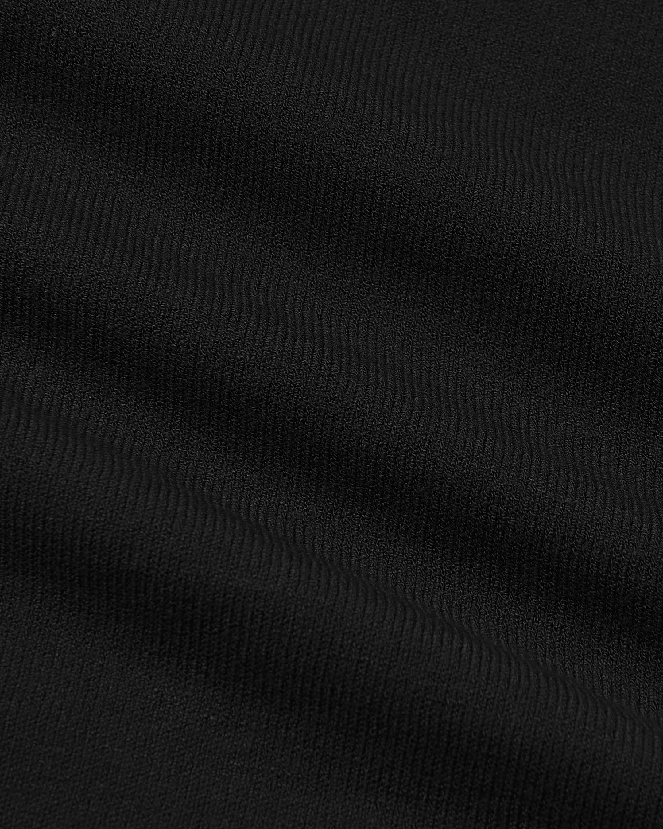 Black Dressy Crew Neck Sweater - Image 7