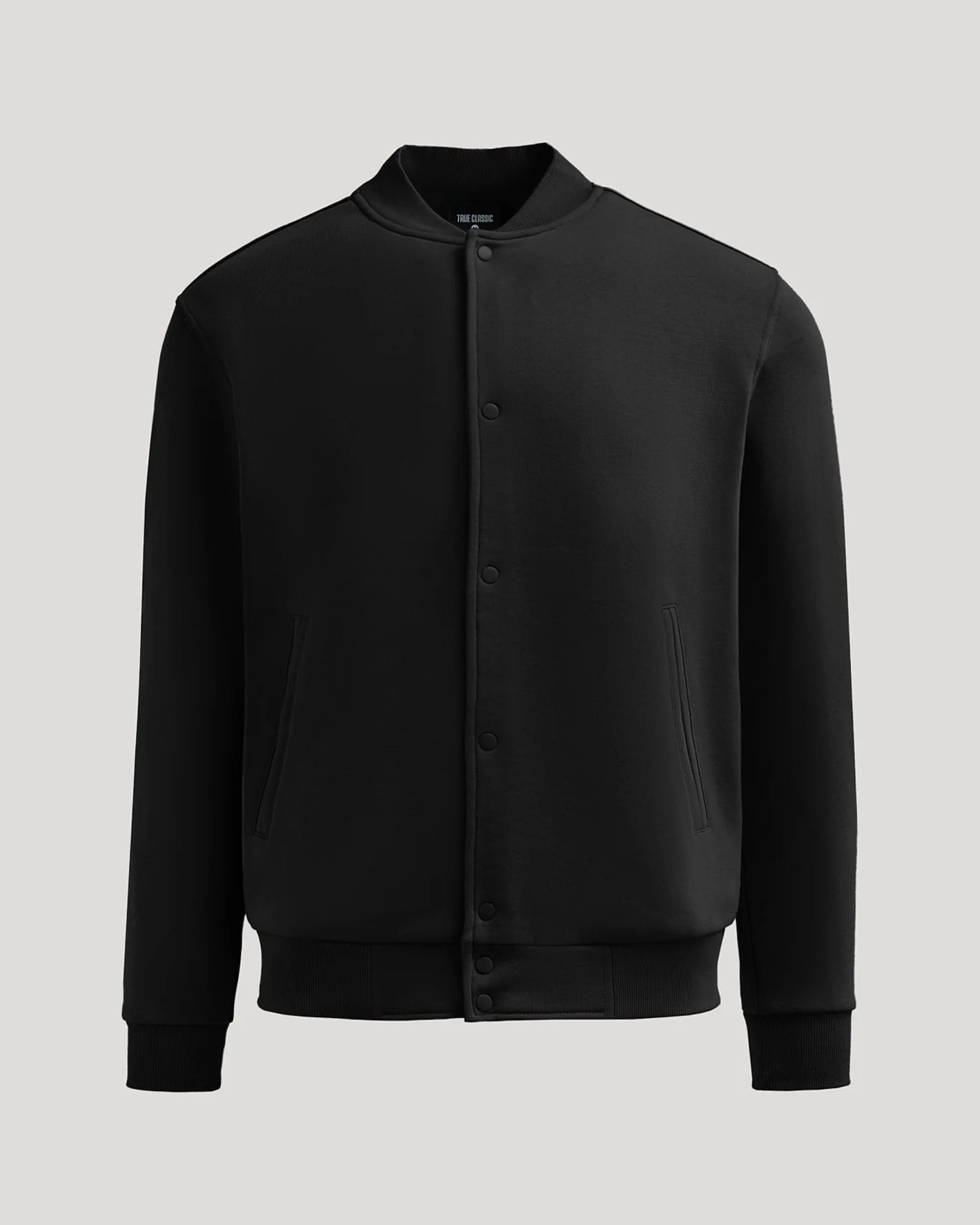 Black Fleece Bomber Jacket - Image 2