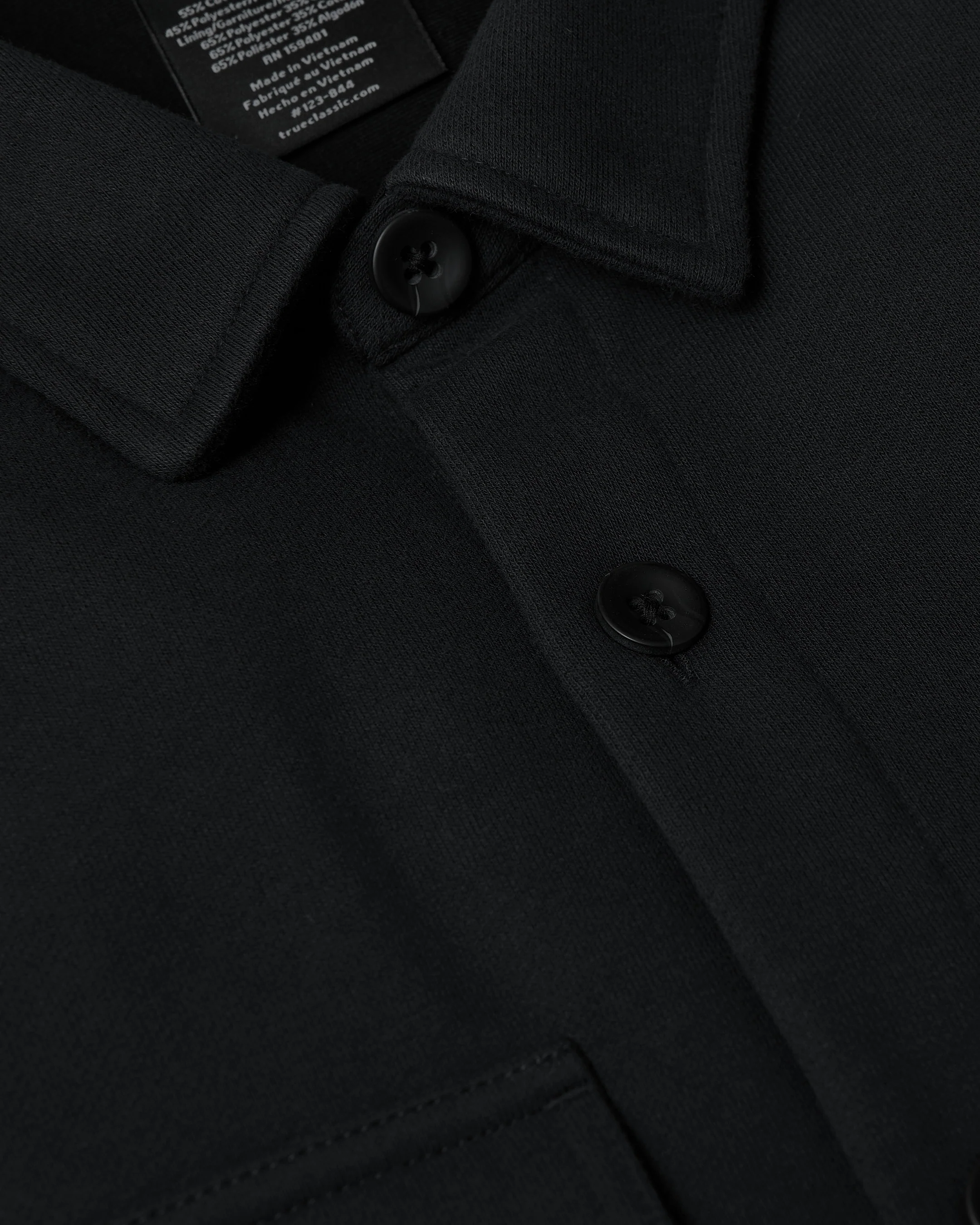 Black Fleece Shirt Jacket - Image 10
