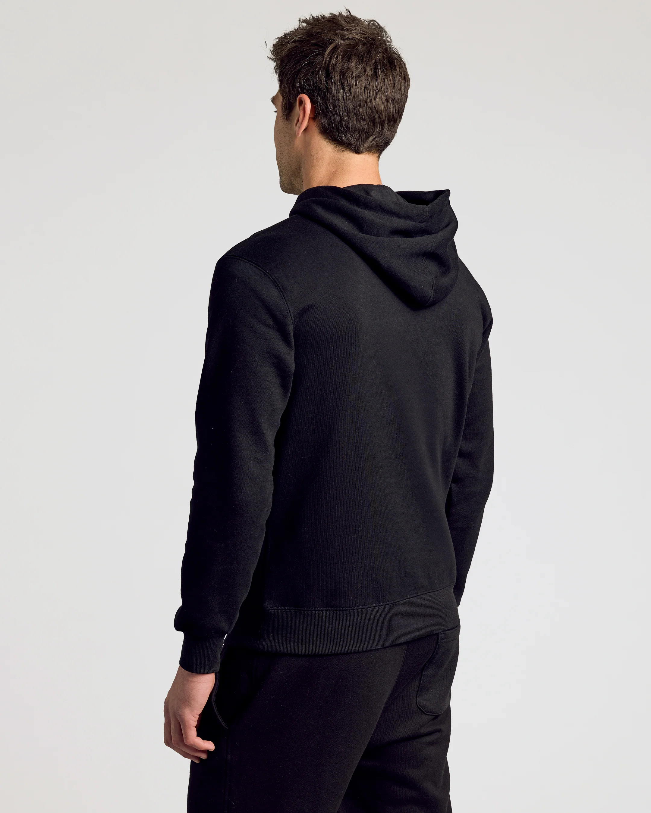 Black Fleece French Terry Pullover Hoodie - Image 4